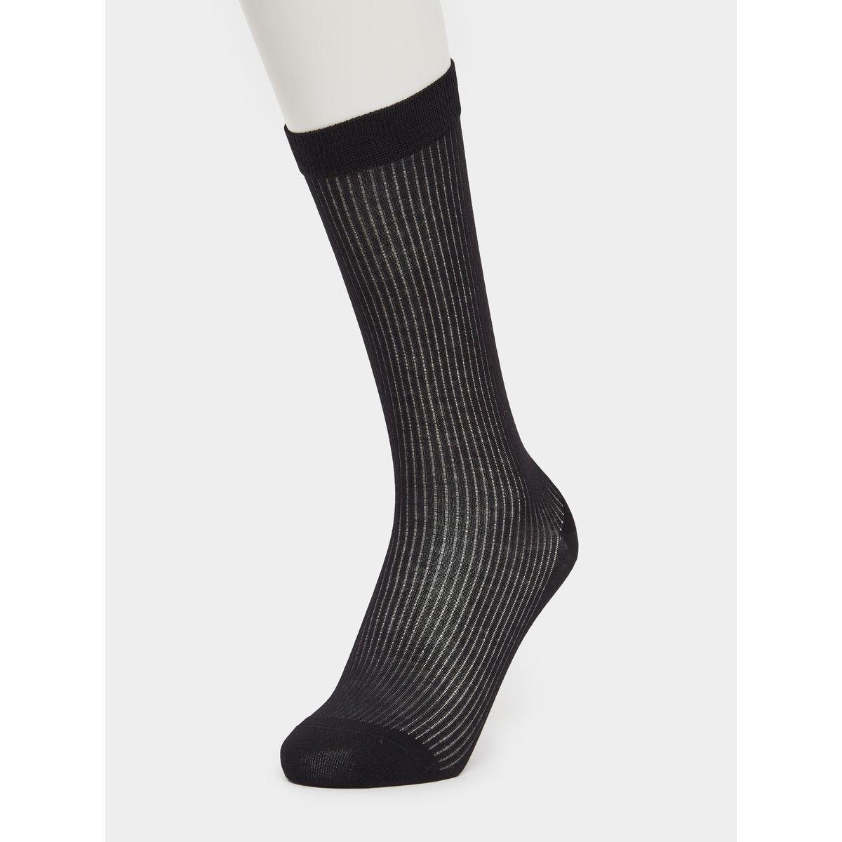 Styli Textured Crew Socks-women-socksandstockings-image-1