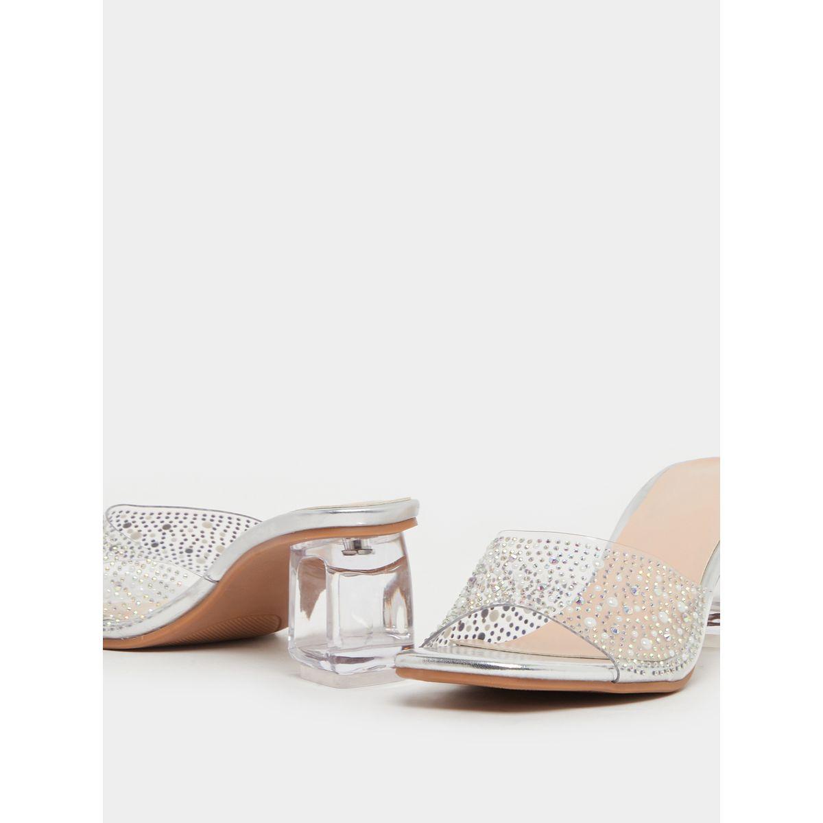 Take Two Embellished Transparent Strap Block Heel Sandals-women-shoes-sandals-heeled-image-3