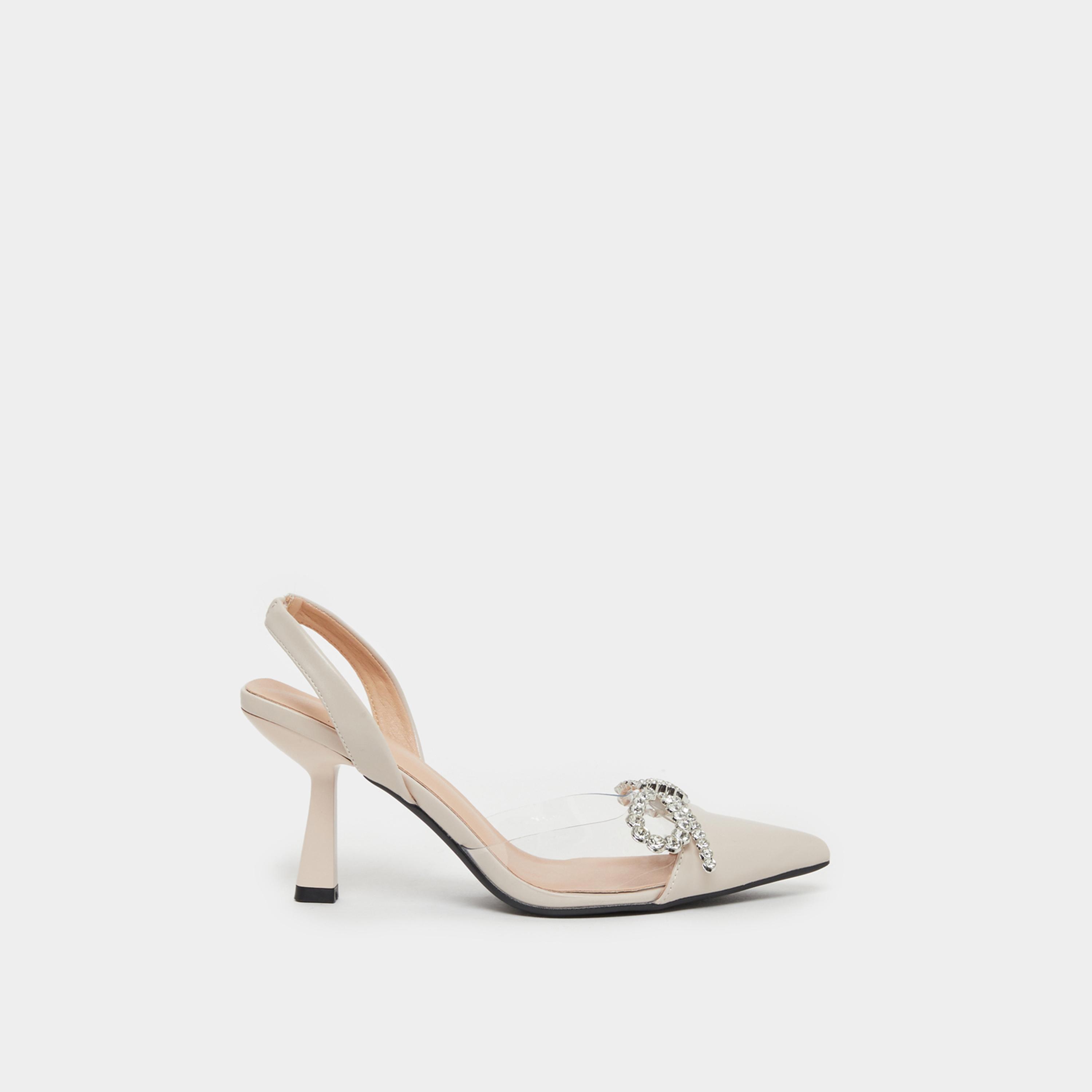 ستايلي - حذاء ستيليتو بكعب عالٍ مزين بفيونكة-women-shoes-heels-image-2