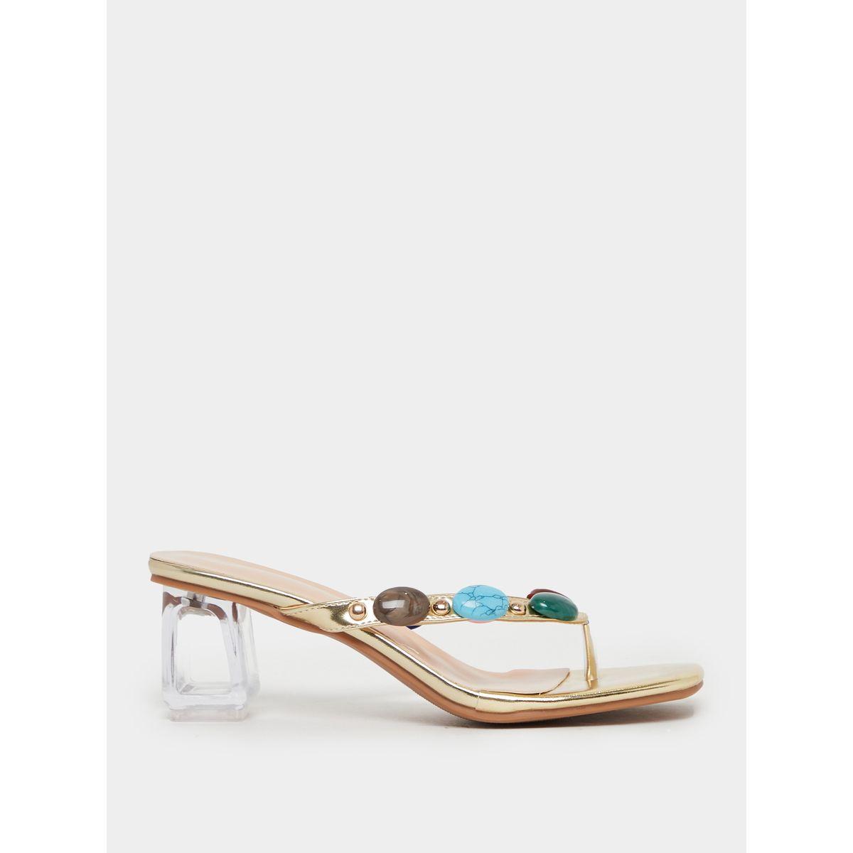 Take Two Gemstone Embellished Mule Heeled Sandals-women-shoes-sandals-heeled-image-1