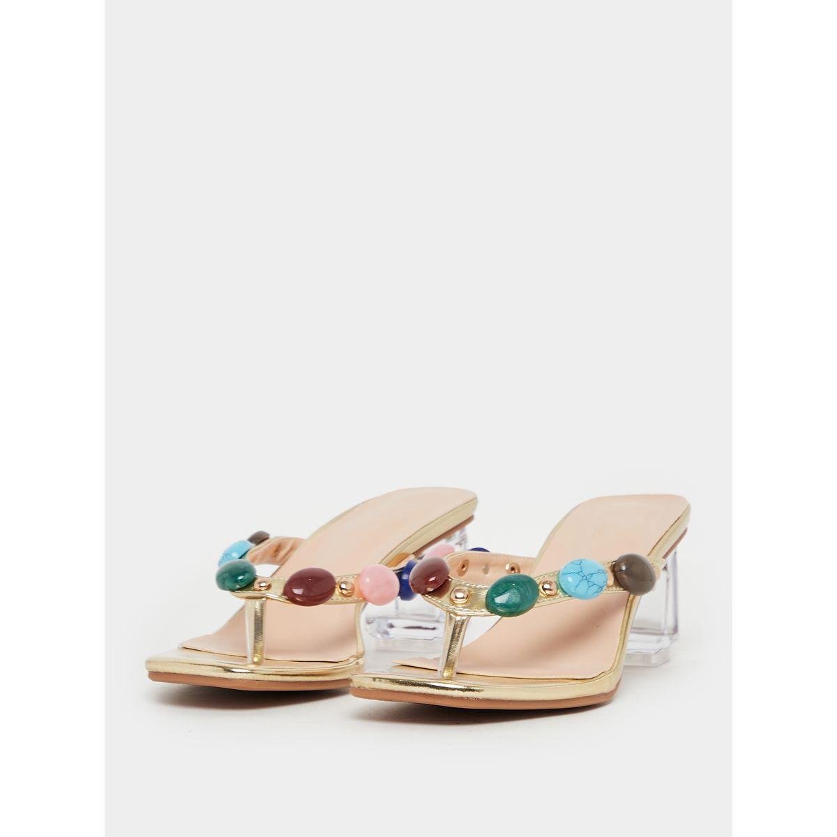 Take Two Gemstone Embellished Mule Heeled Sandals-women-shoes-sandals-heeled-image-2