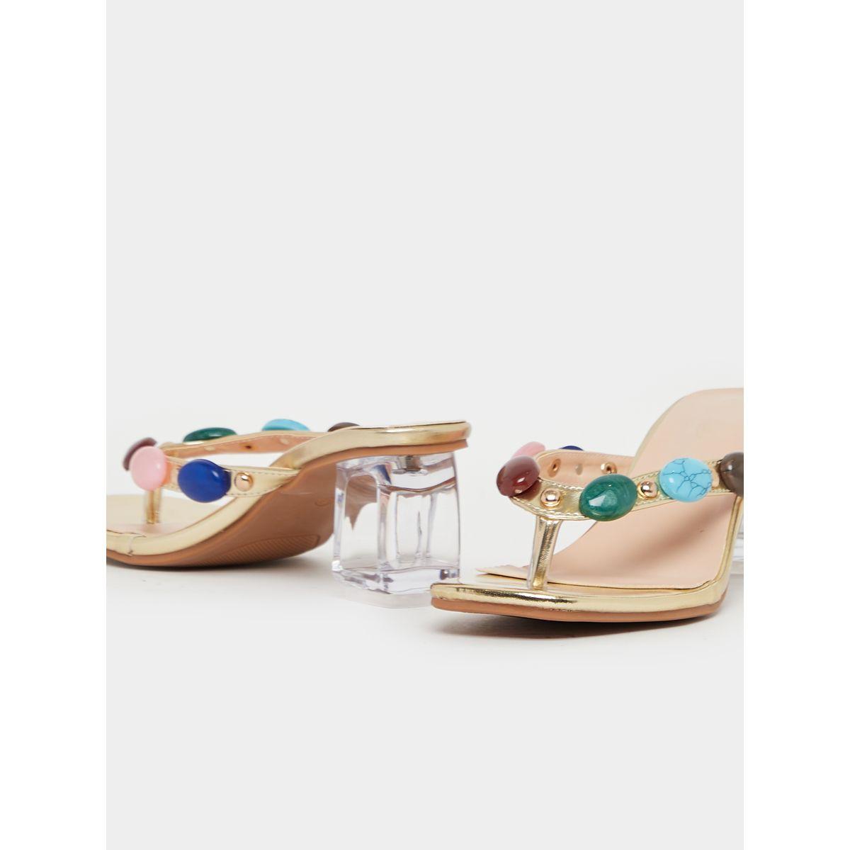 Take Two Gemstone Embellished Mule Heeled Sandals-women-shoes-sandals-heeled-image-3