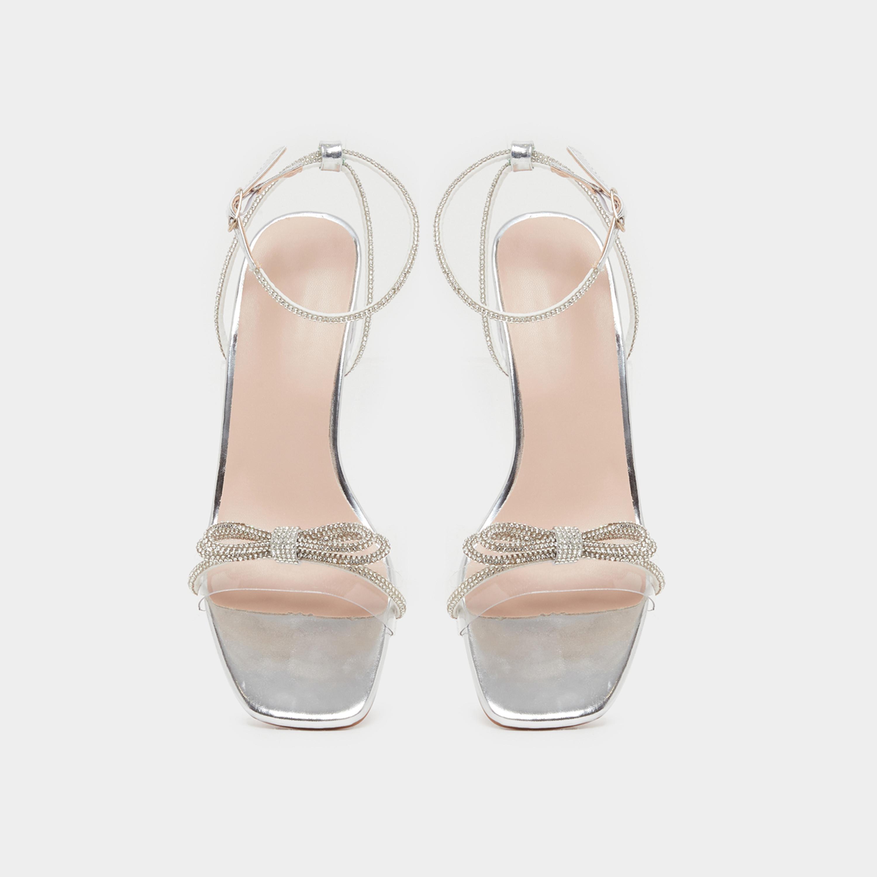 Take Two Embellished Bow Transparent Block Heel Sandals-women-shoes-sandals-heeled-image-5