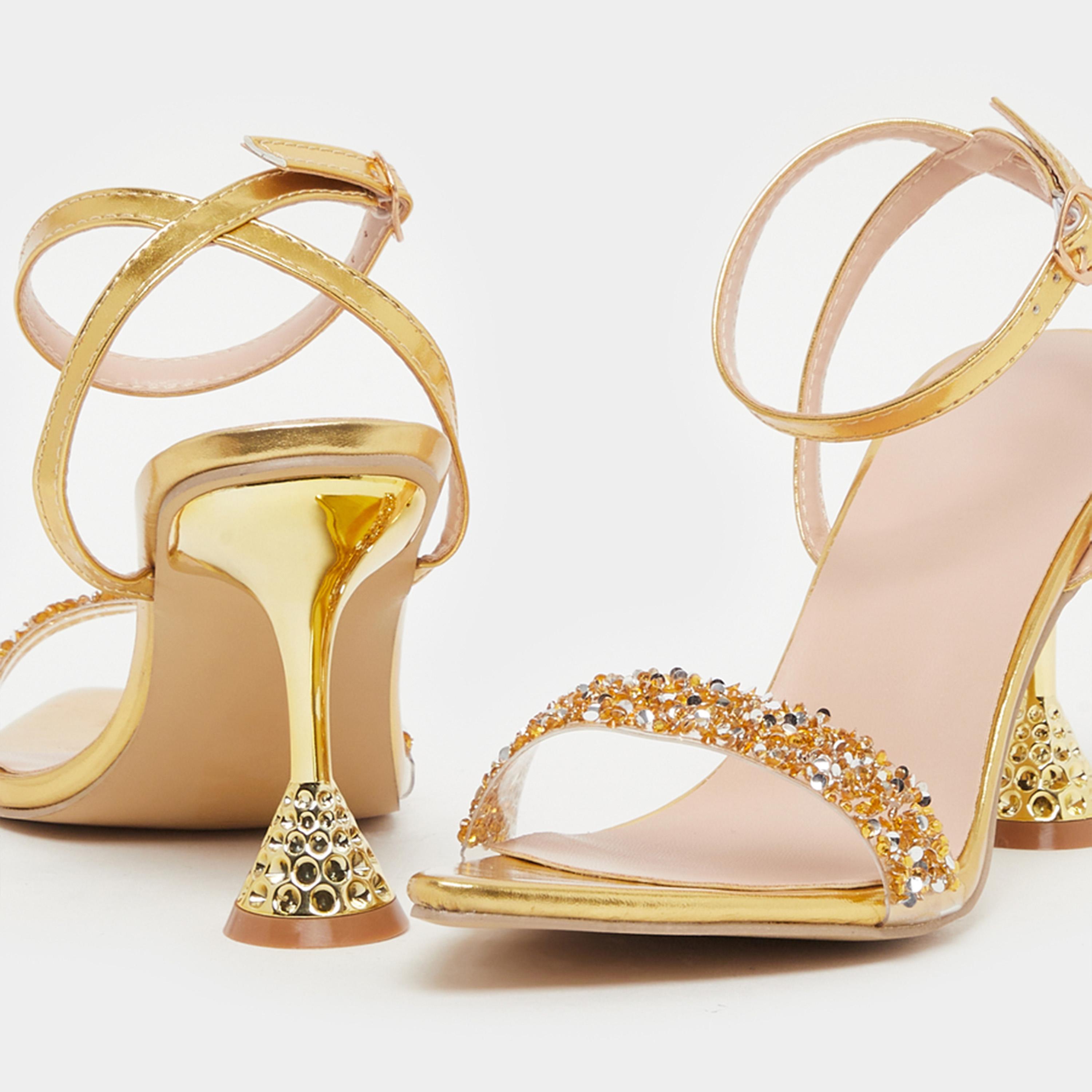 Take Two Embellished Ankle Strap Kitten Heel Sandals-women-shoes-heels-image-3