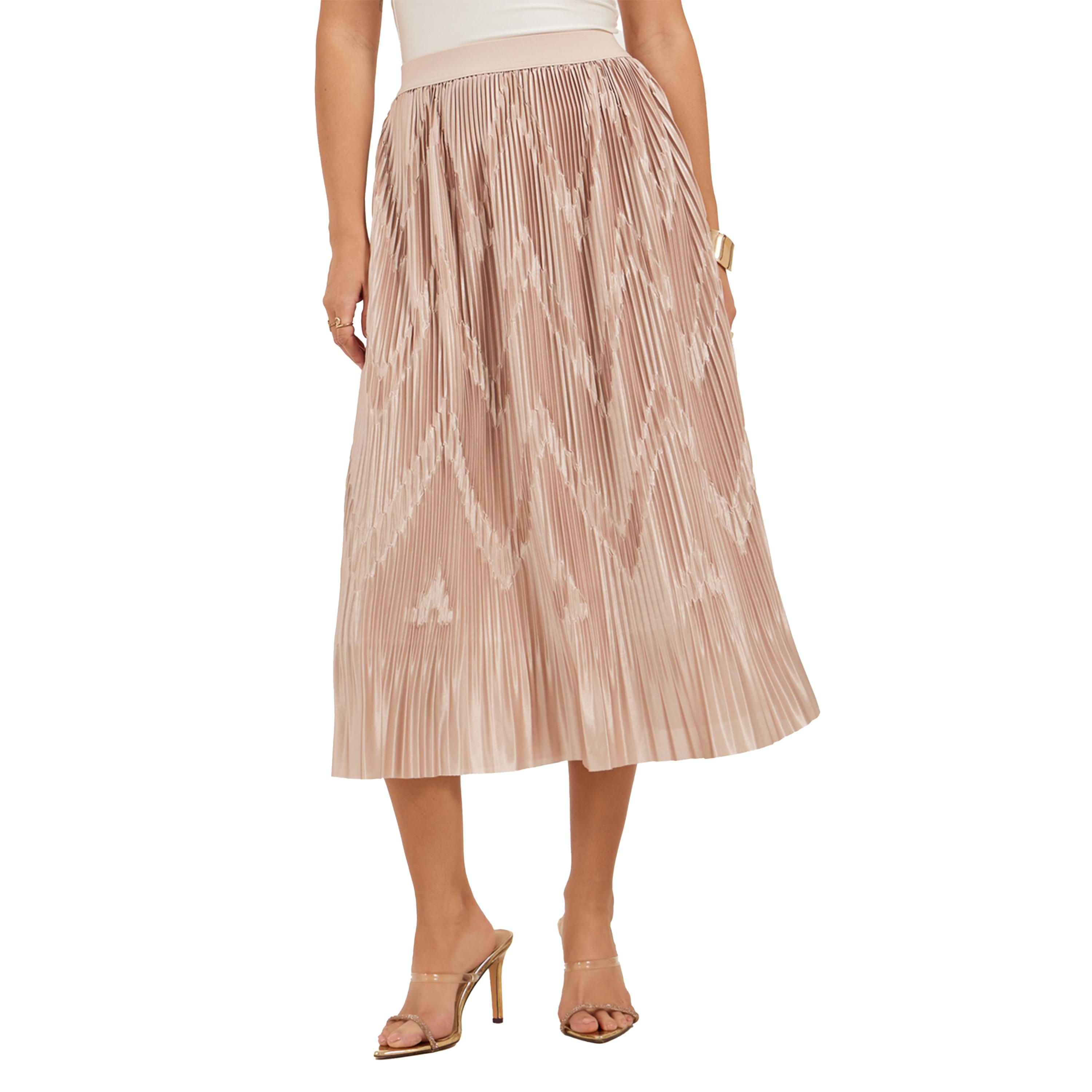 Styli Plisse Elasticated Waistband Midi Skirt-women-clothing-bottoms-skirts-image-2