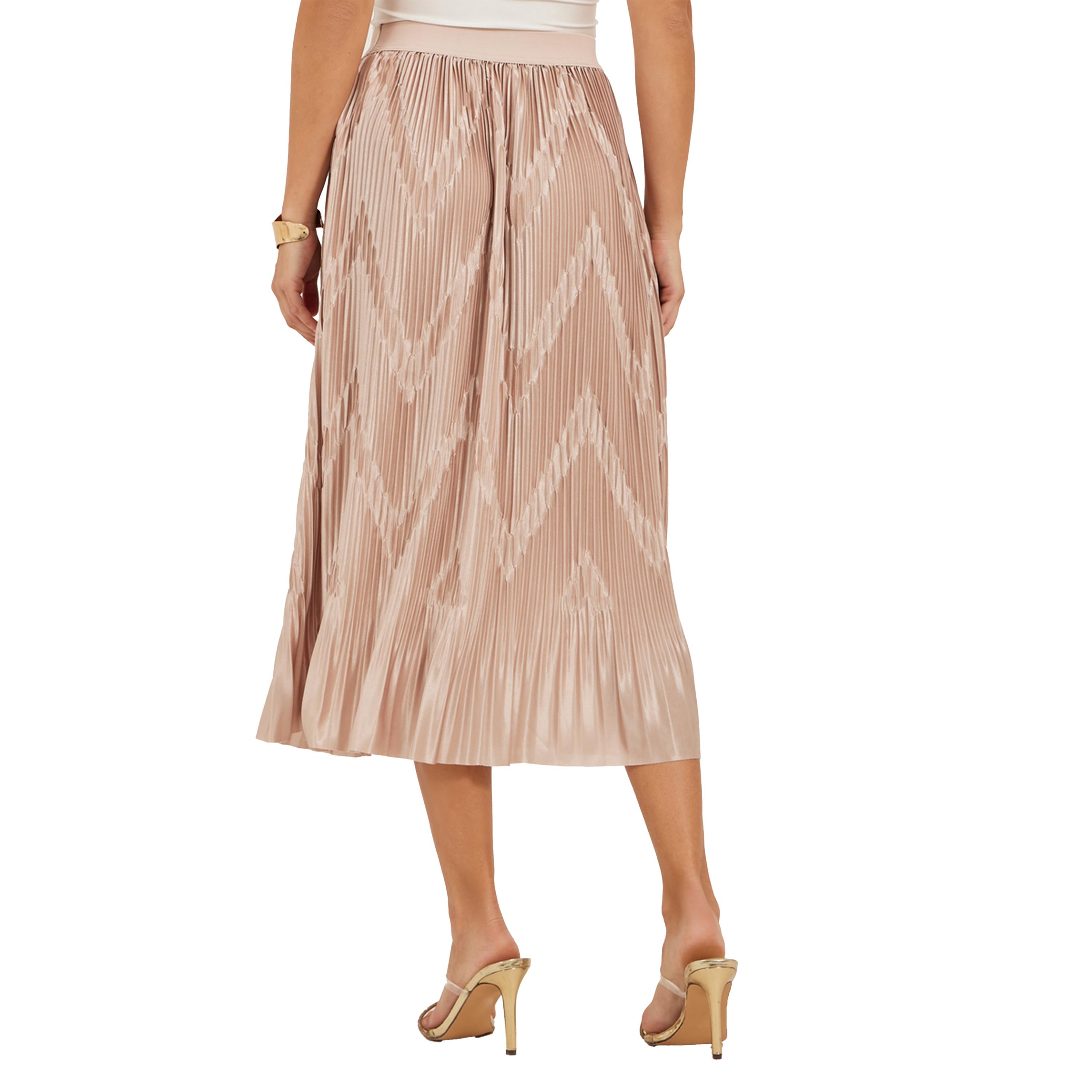 Styli Plisse Elasticated Waistband Midi Skirt-women-clothing-bottoms-skirts-image-4