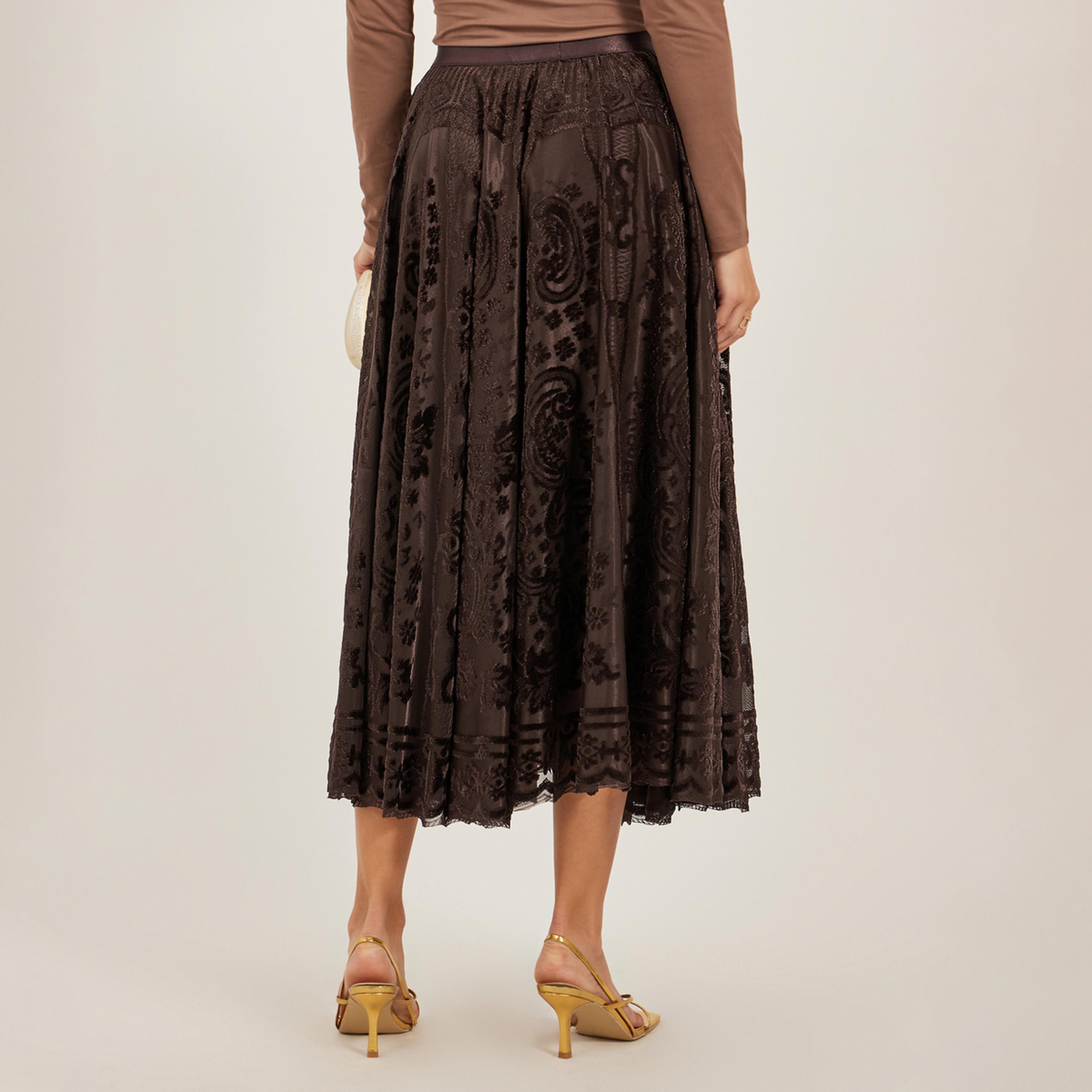 Styli Burnout Design A-Line Midi Skirt-women-clothing-bottoms-skirts-image-4