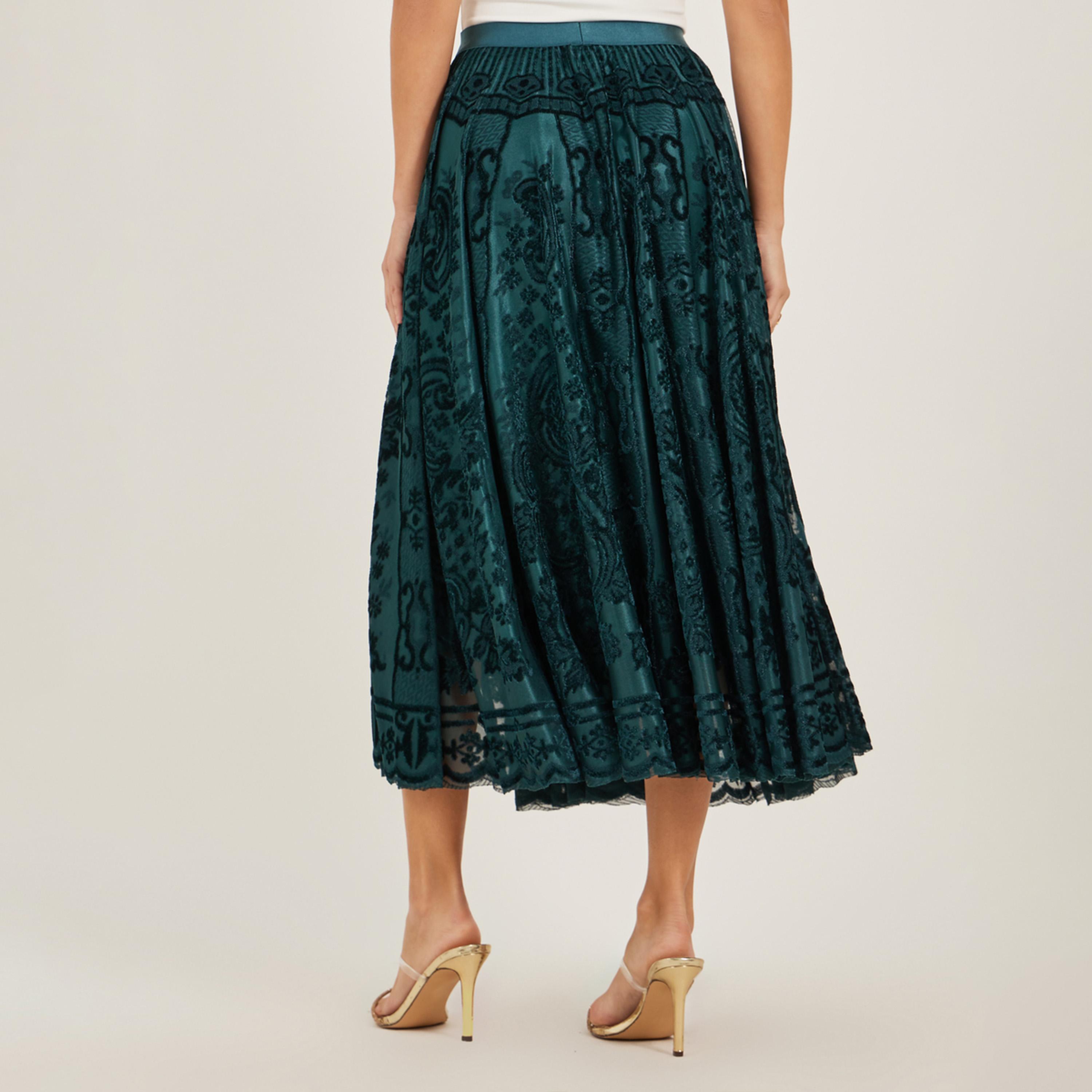 ستايلي - تنورة ميدي بتصميم مزخرف-women-clothing-bottoms-skirts-image-4