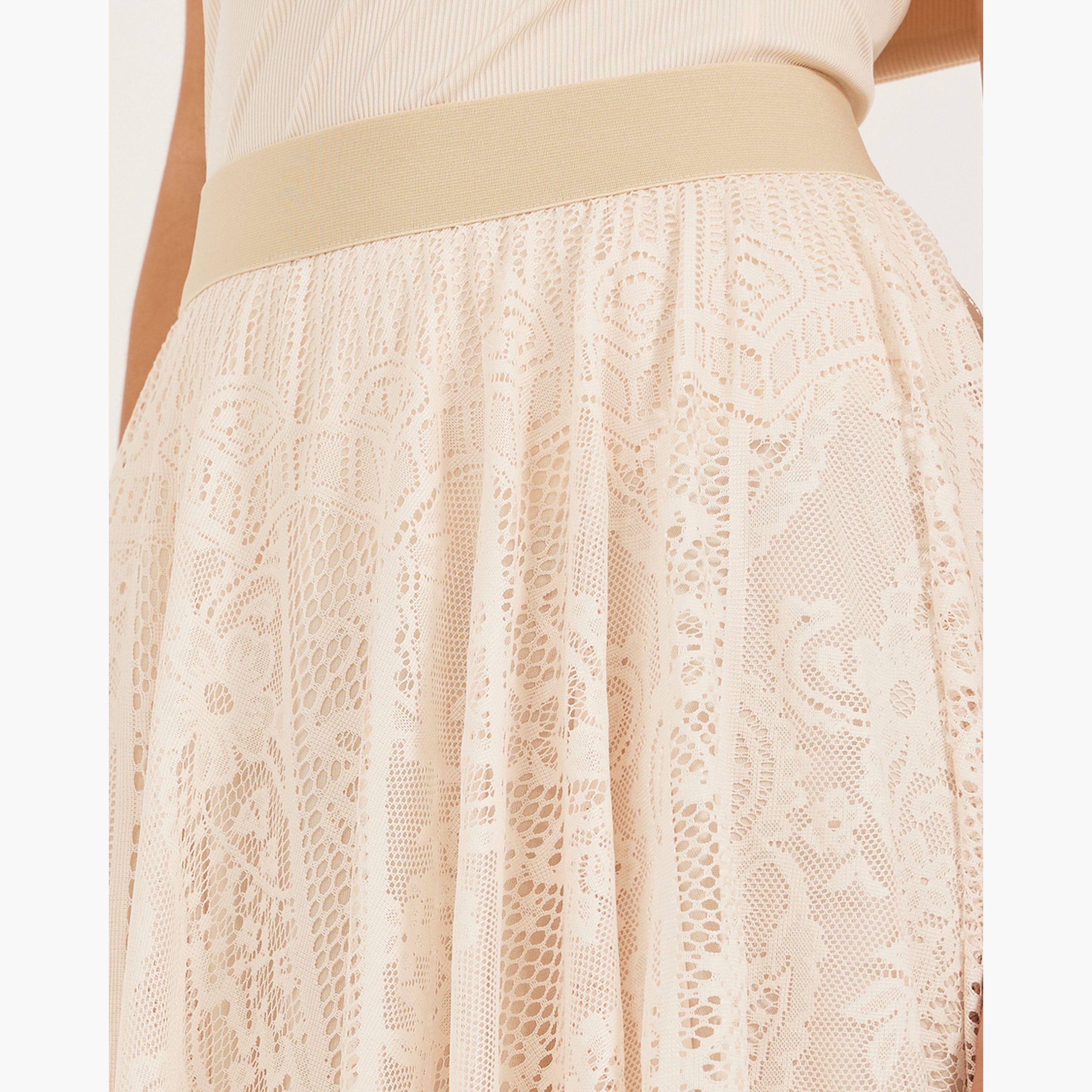 Styli Solid Asymmetric Hem Lace A-Line Midi Skirt-women-clothing-bottoms-skirts-image-3