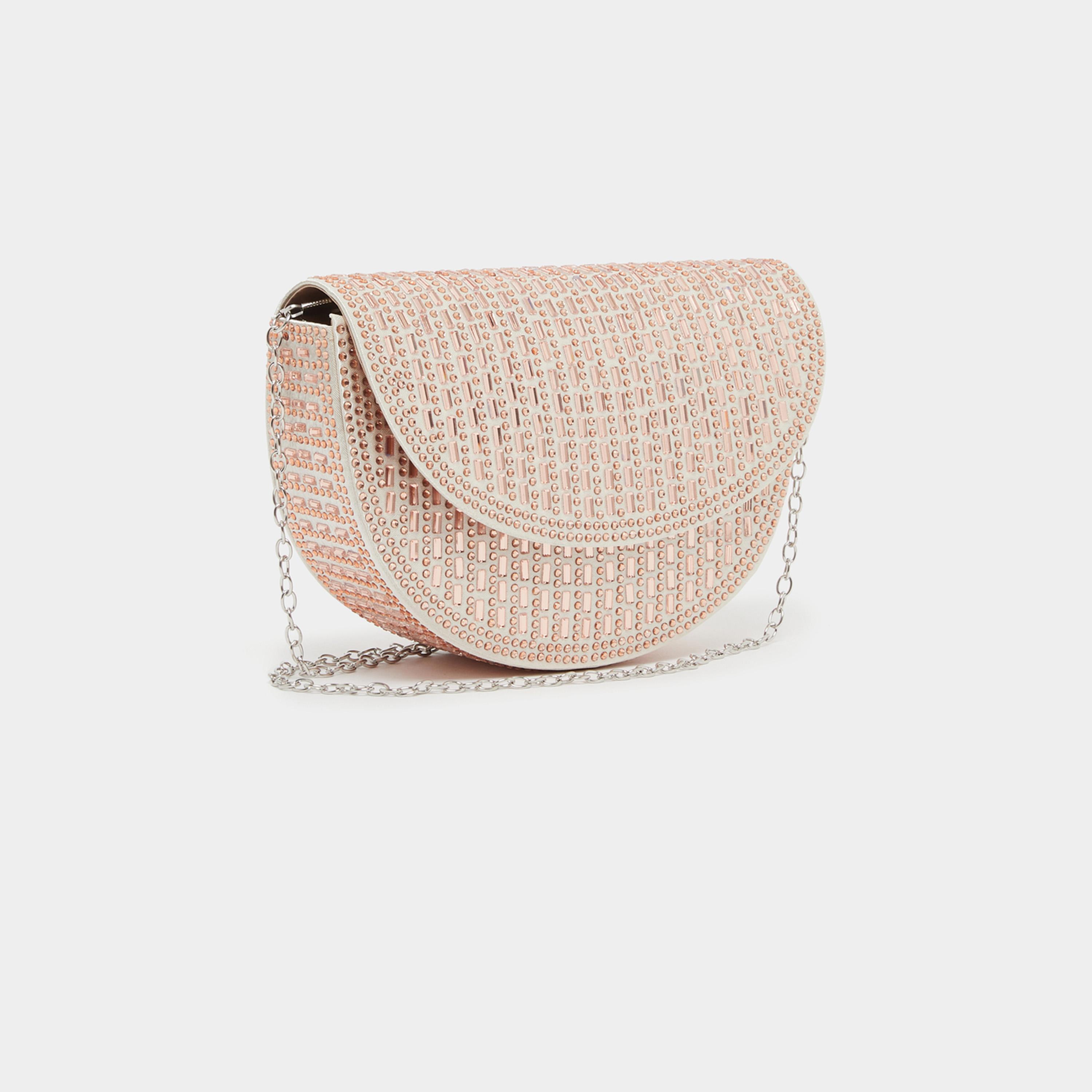 Styli Embellished Clutch with Chain Strap-women-bagsandwallets-handbags-image-1