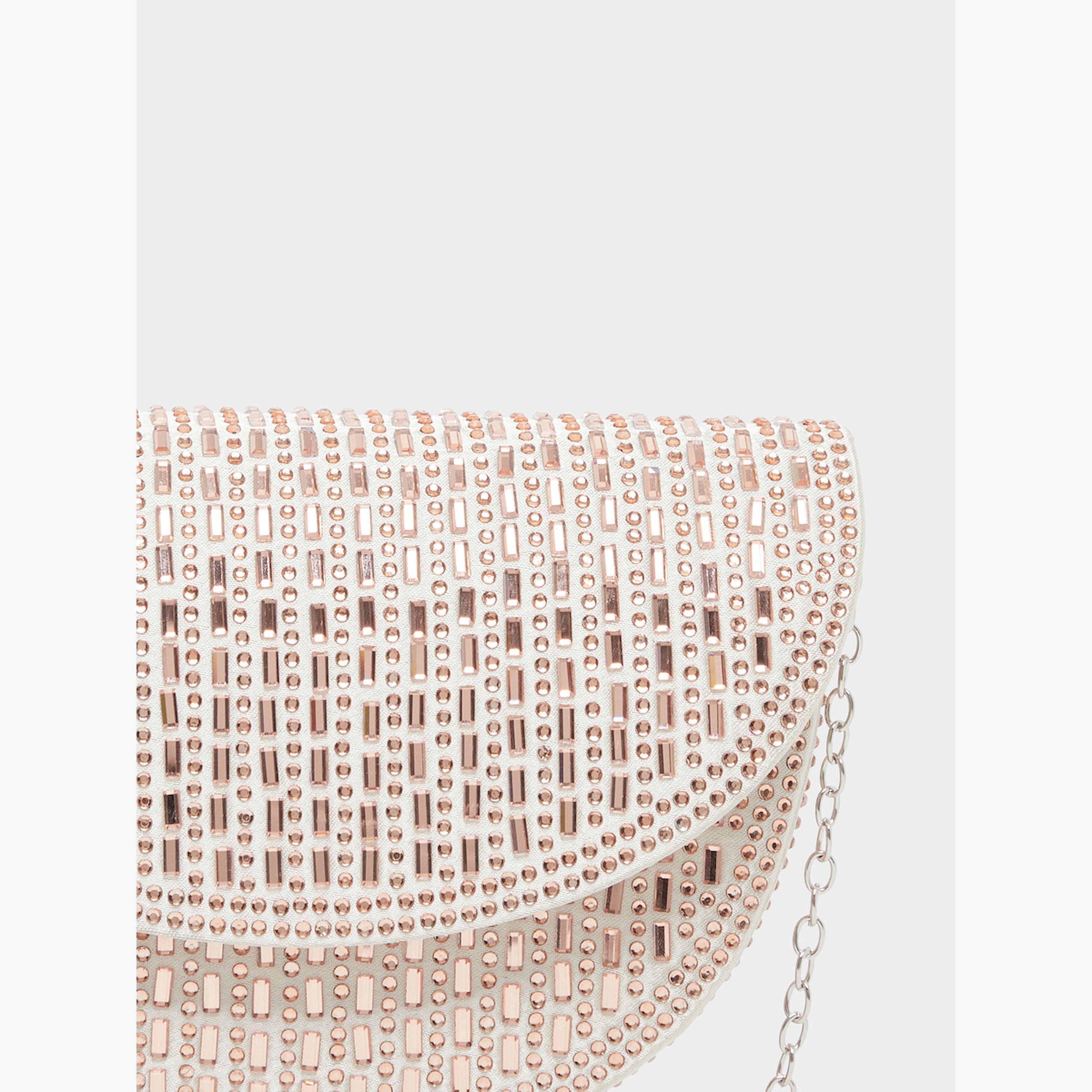 Styli Embellished Clutch with Chain Strap-women-bagsandwallets-handbags-image-3