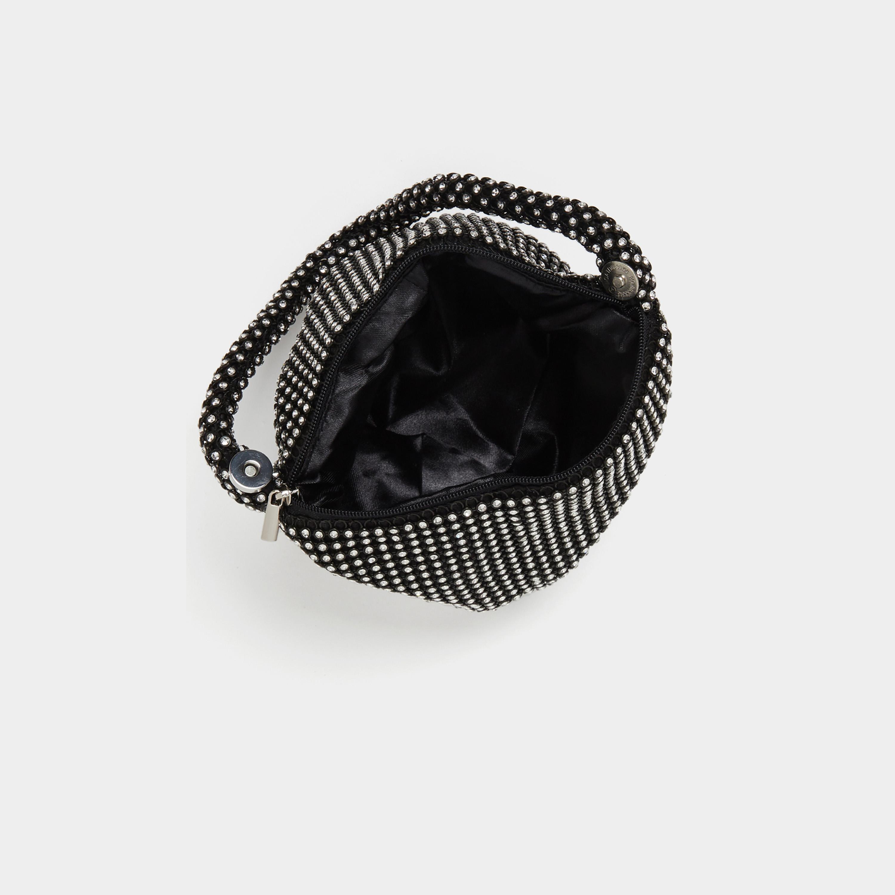Styli All-Over Embellished Handbag with Zip Closure-women-bagsandwallets-handbags-image-4