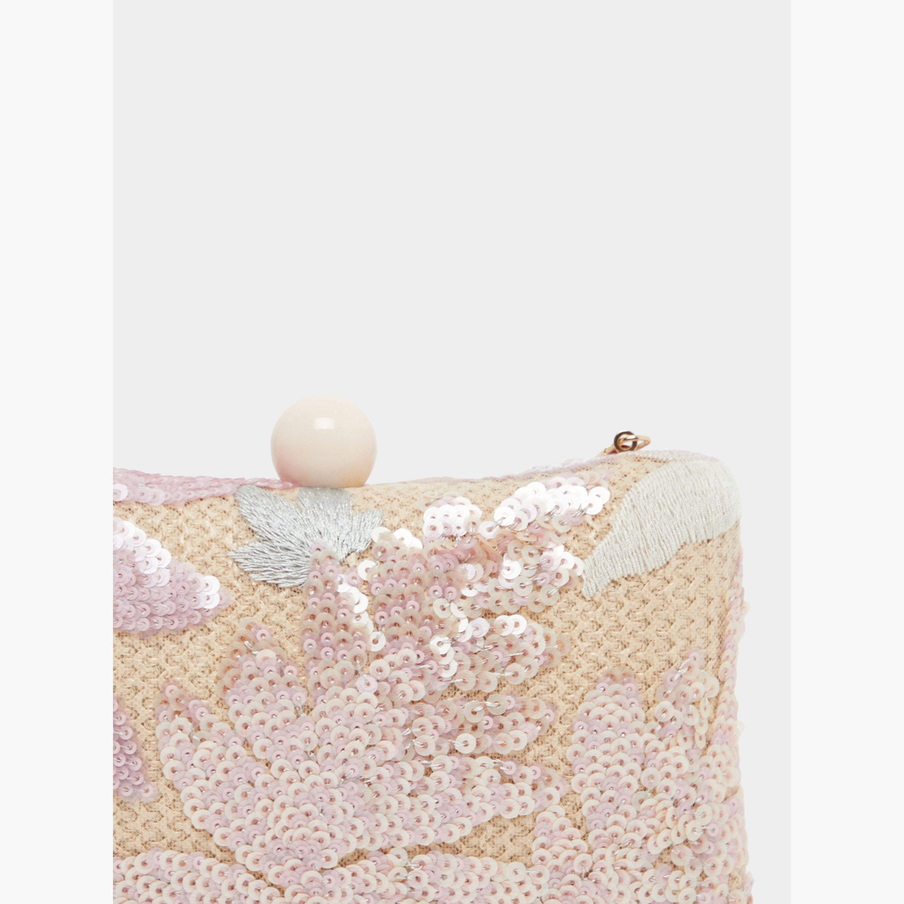 Styli Embellished Sequined Clutch with Chain Strap-women-bagsandwallets-handbags-image-3