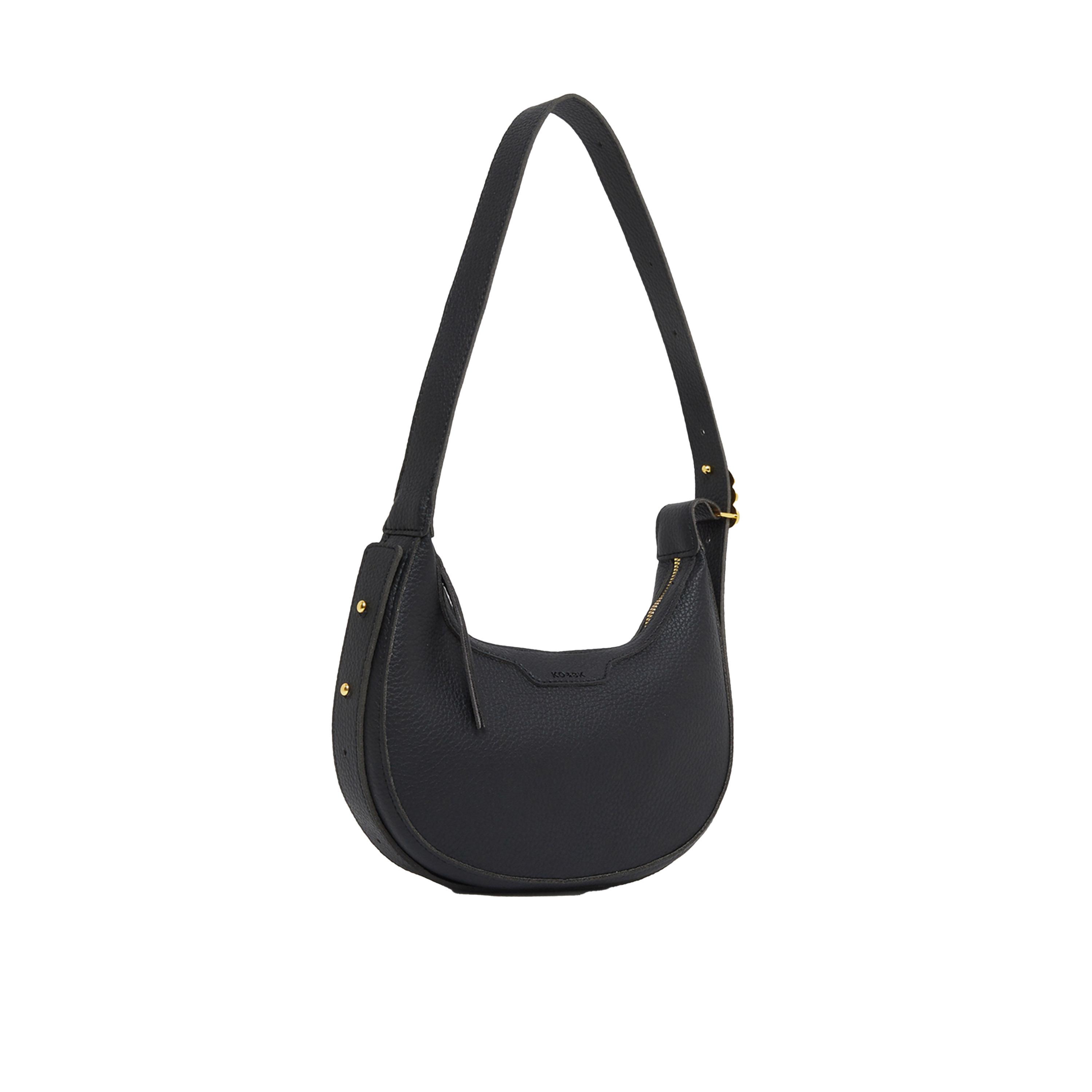 Styli Solid Shoulder Bag with Zip Closure-women-bagsandwallets-handbags-image-1