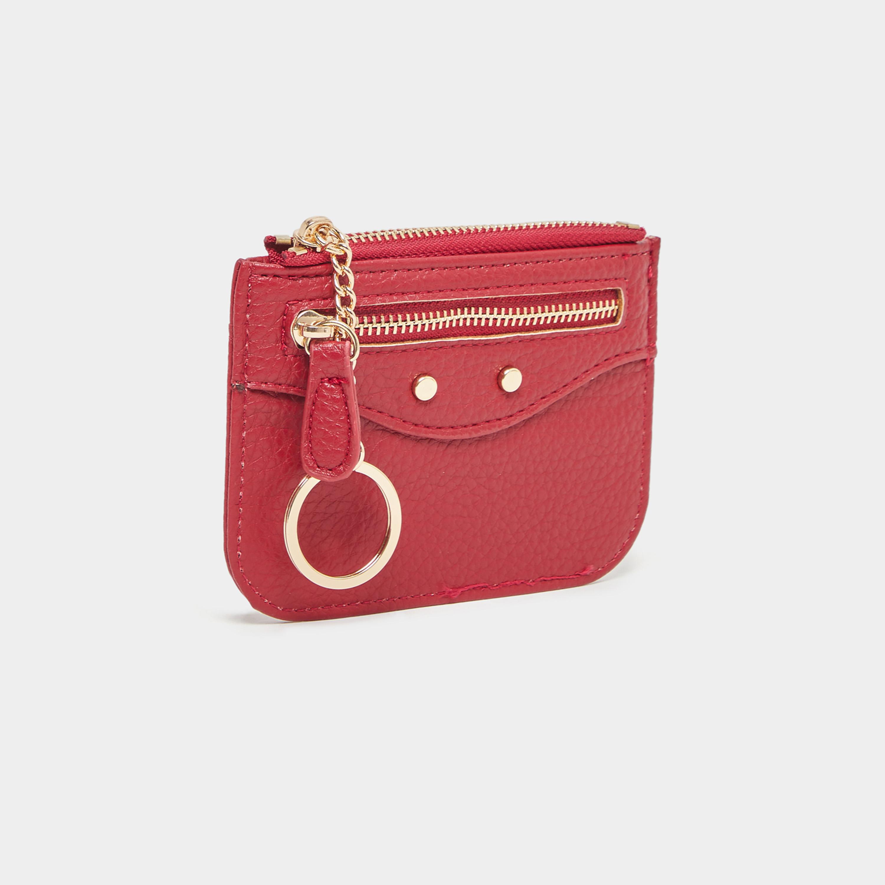 Styli Textured Wallet with Zip Closure-women-bagsandwallets-wallets-image-1