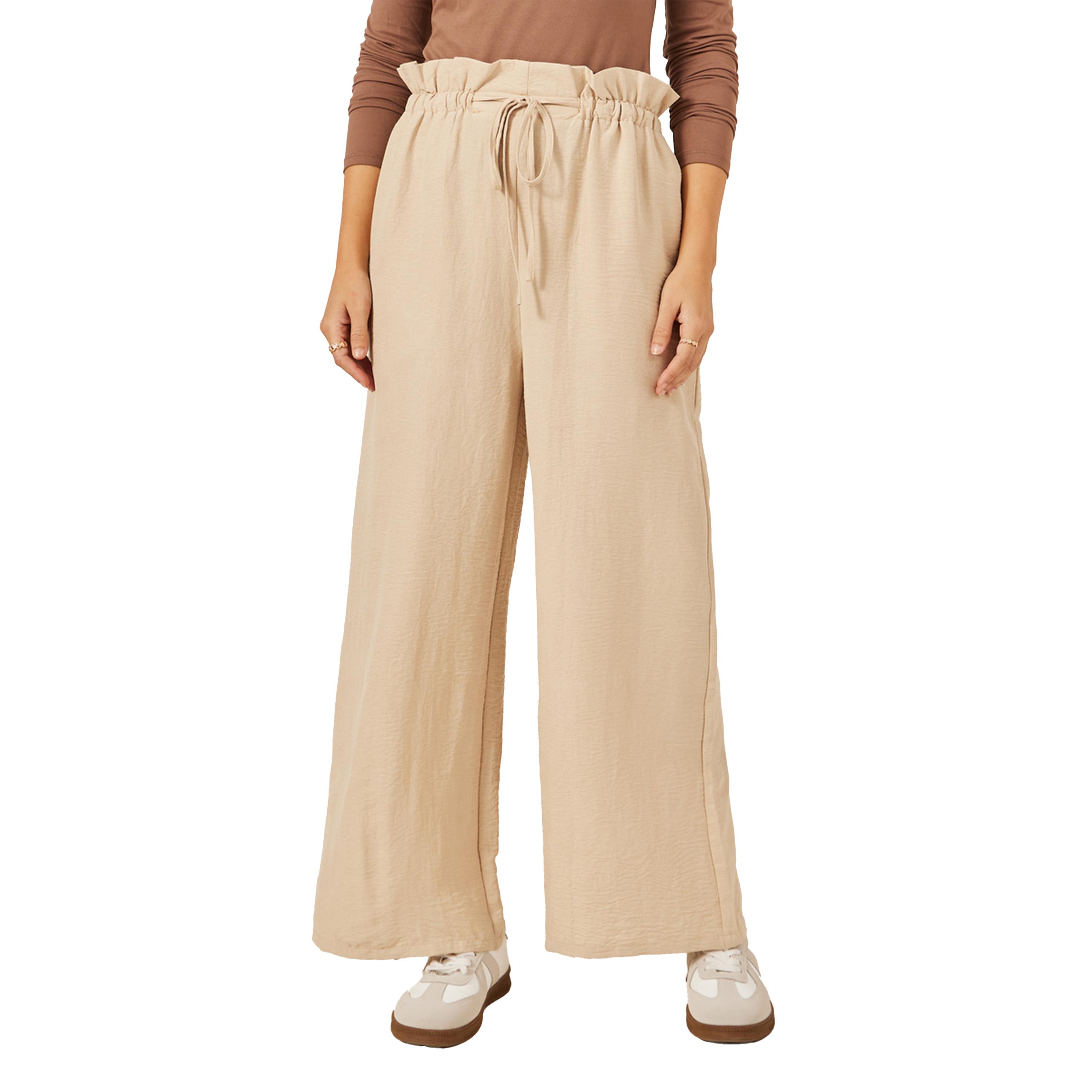 Styli Mid Rise Wide Leg Pants with Drawstring-women-clothing-bottoms-trousers-image-2