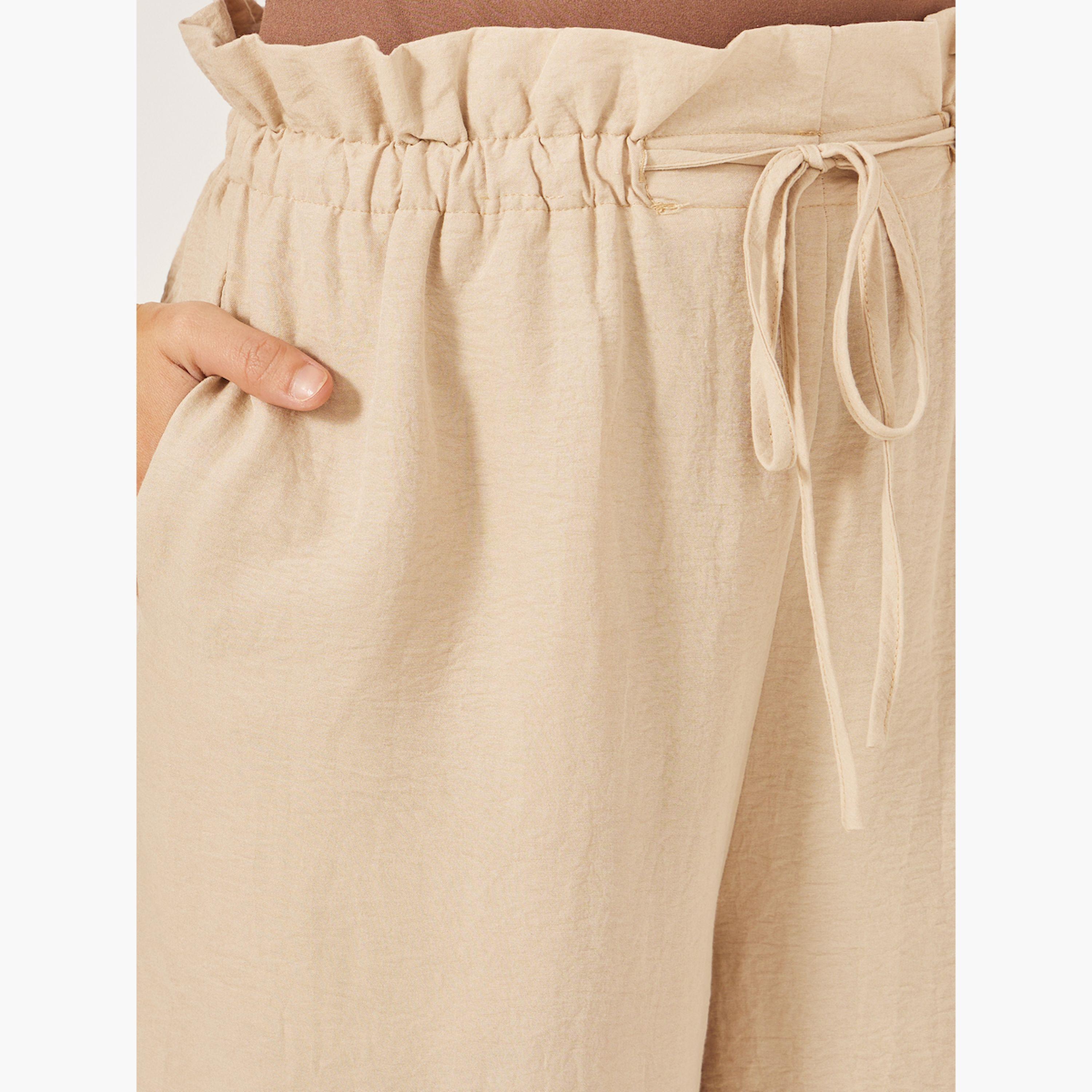 Styli Mid Rise Wide Leg Pants with Drawstring-women-clothing-bottoms-trousers-image-3