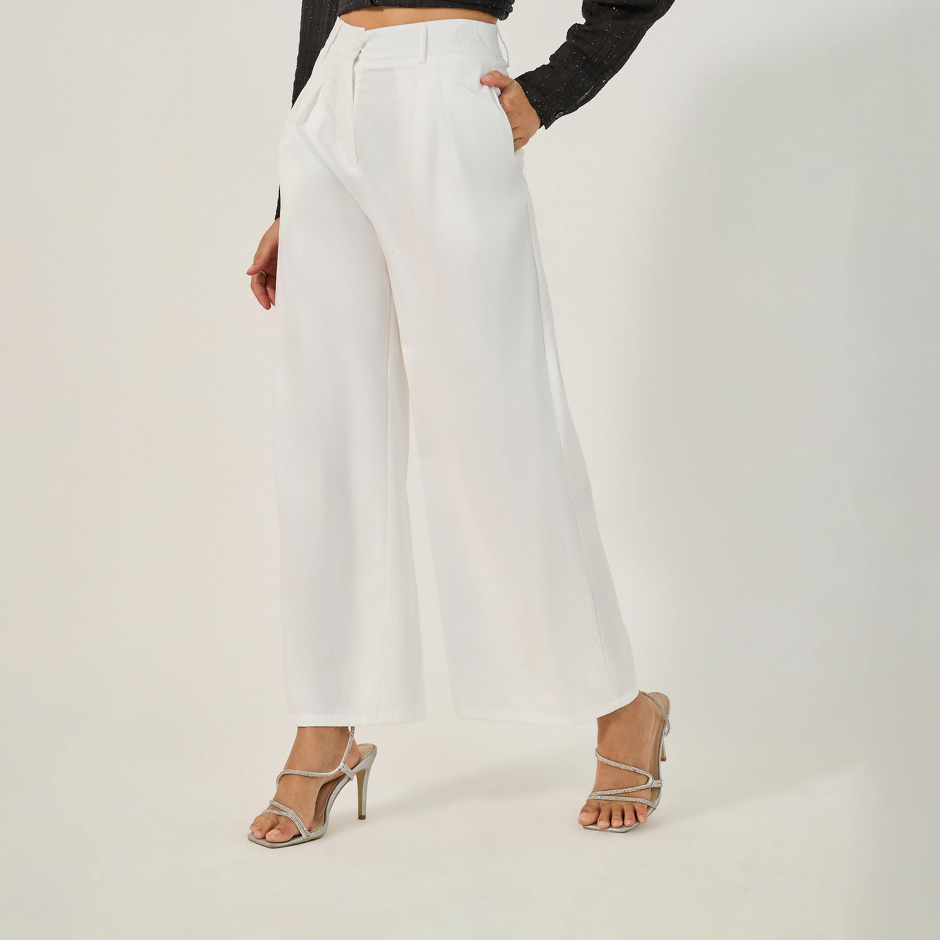 Styli High Rise Wide Leg Pants With Belt Loop Detail-women-clothing-bottoms-trousers-image-2