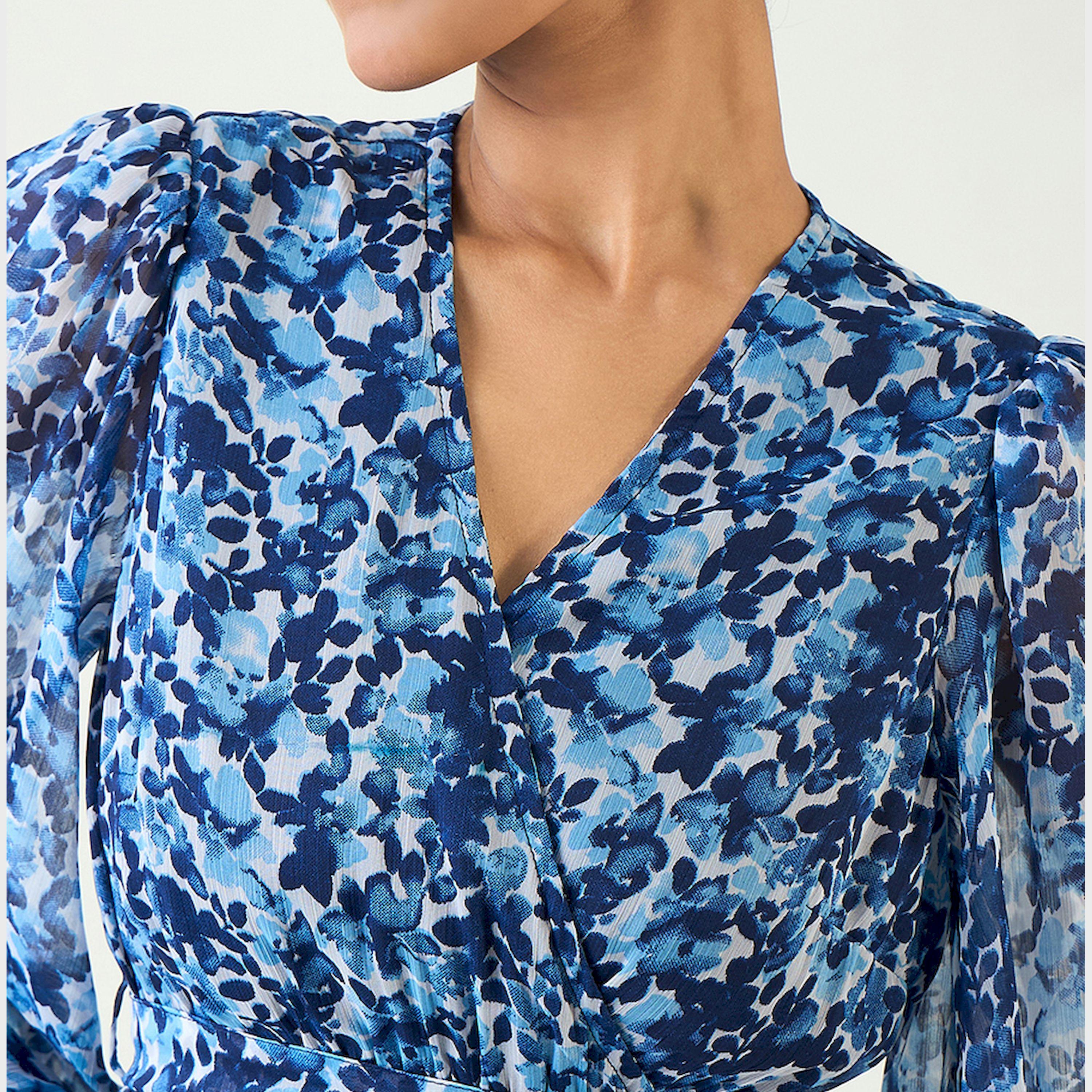 فيميلا × ستايلي - فستان ماكسي بطبعات الأزهار بأكمام منفوخة-women-clothing-dresses-image-5