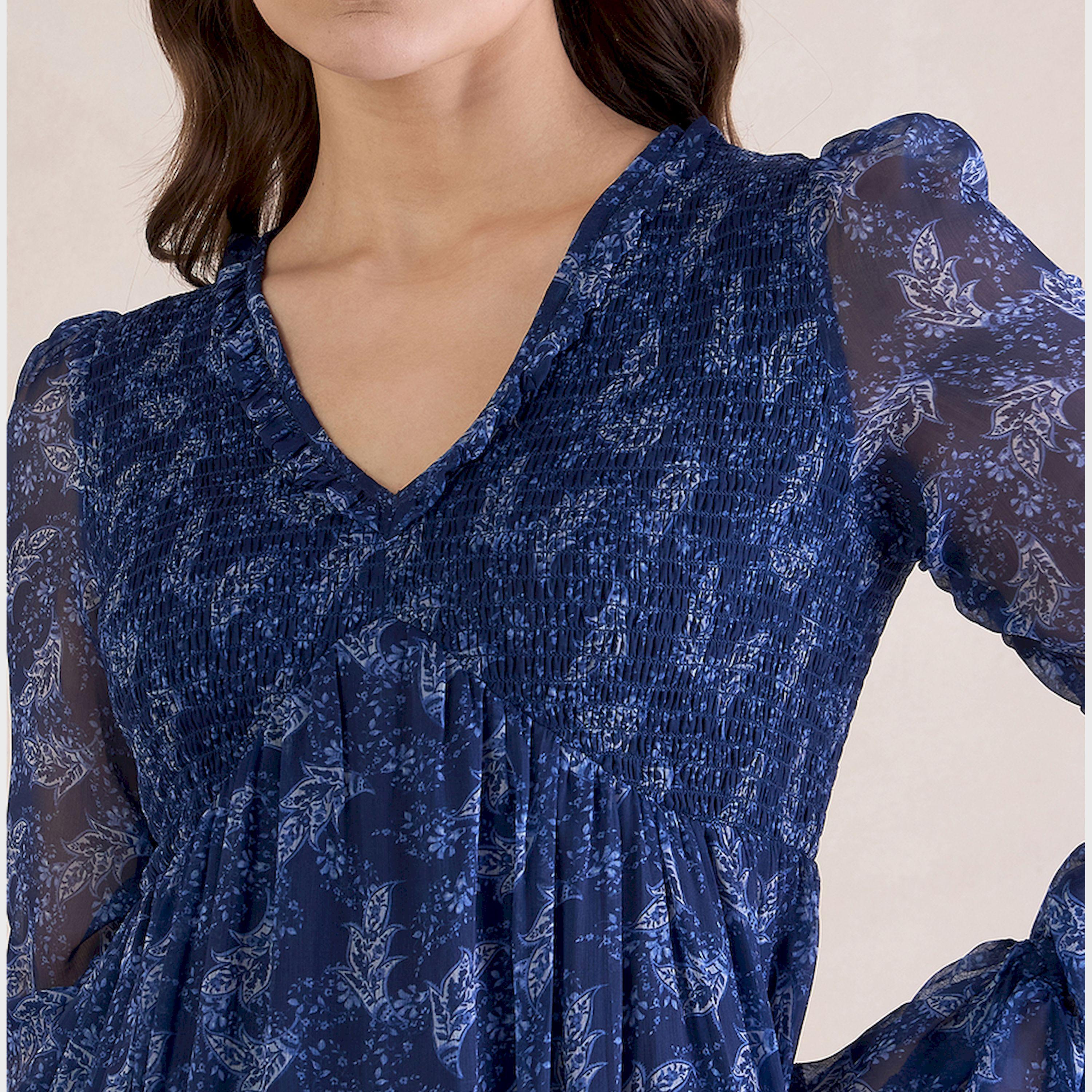 فيميلا × ستايلي - فستان ميدي متعدد الطبقات بطبعات الأزهار مع تفاصيل مطرزة-women-clothing-dresses-image-4