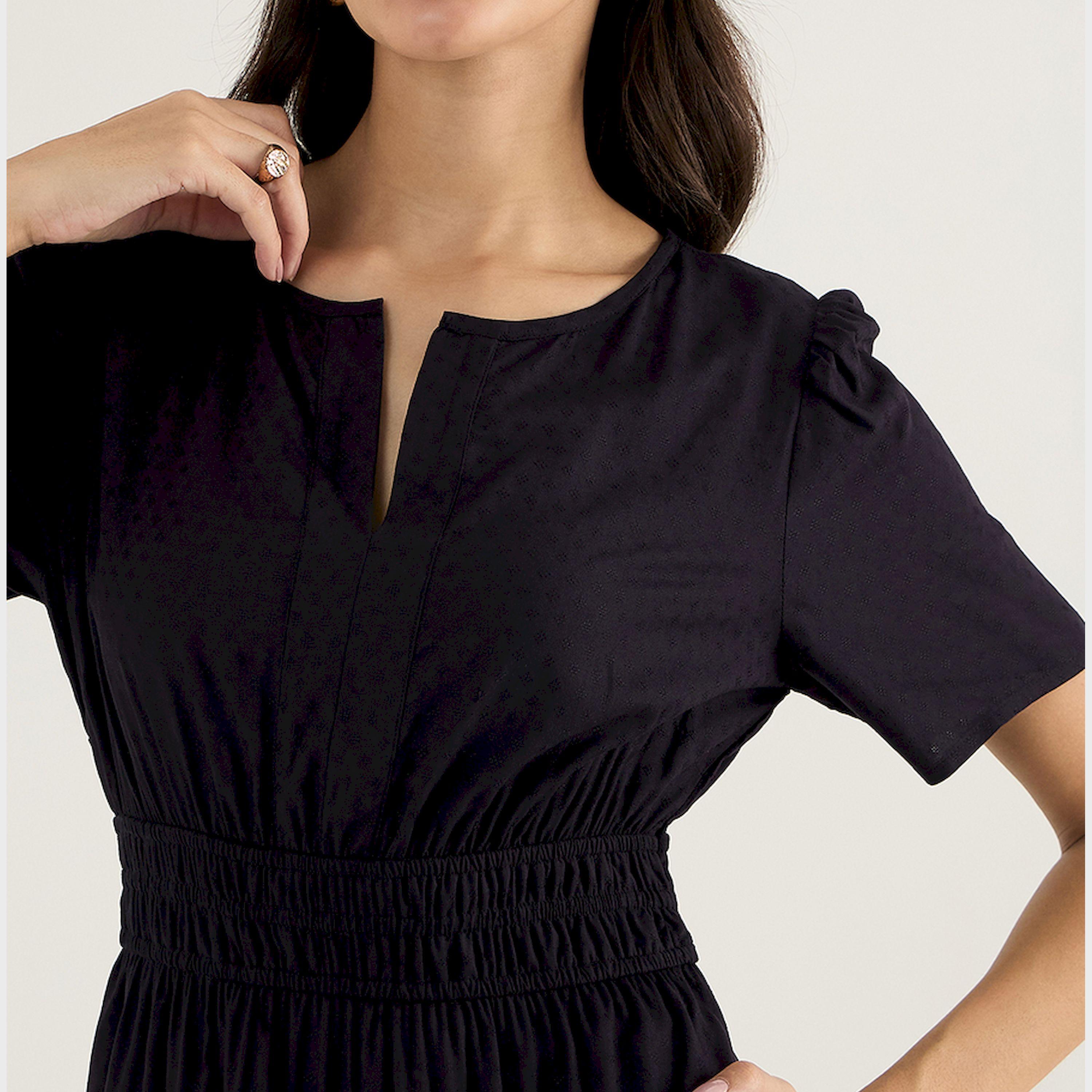 فيميلا × ستايلي - فستان ماكسي سادة بفتحة رقبة واسعة-women-clothing-dresses-image-4