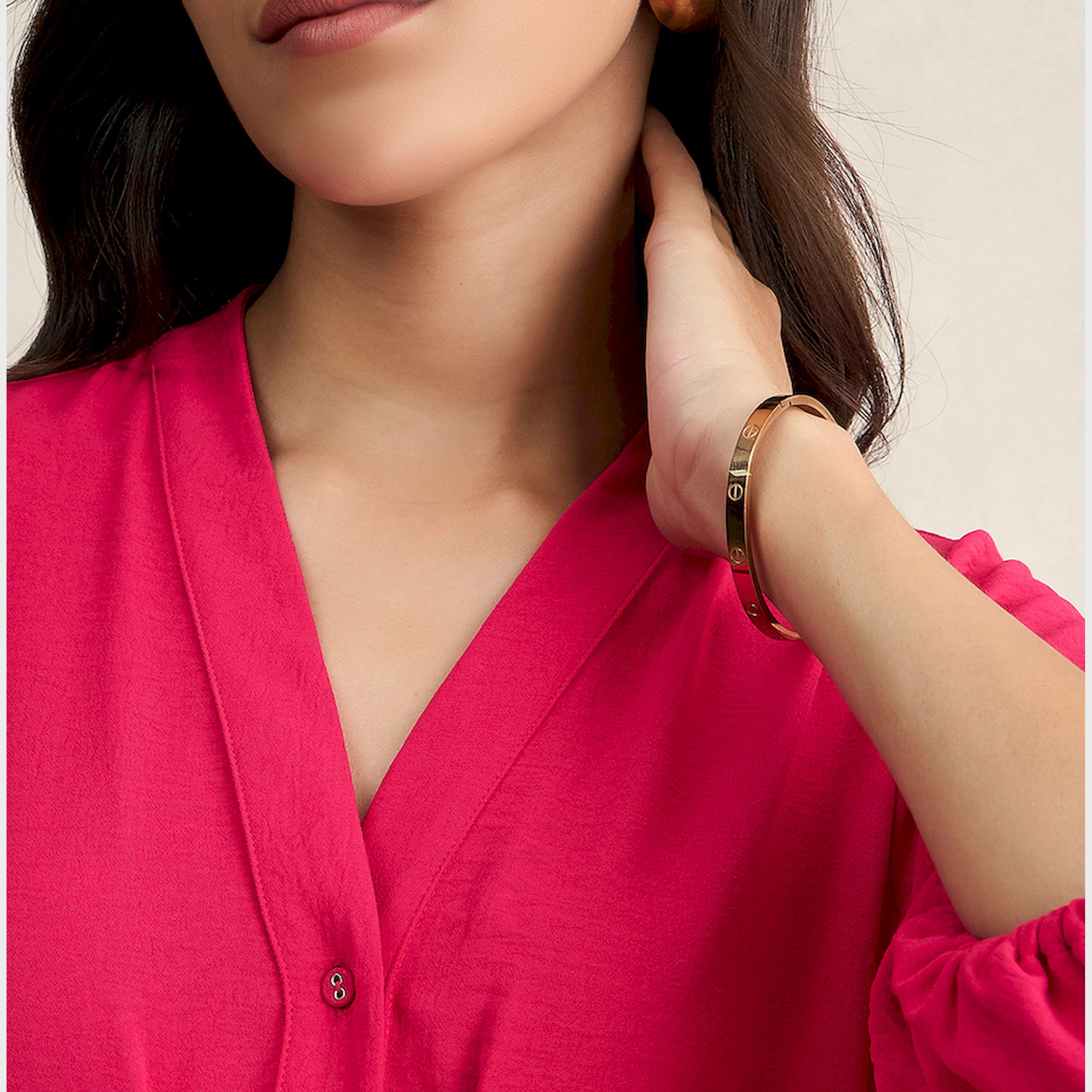 Femmella X Styli Textured Button Down V-Neck Knee Length Dress-women-clothing-dresses-image-6