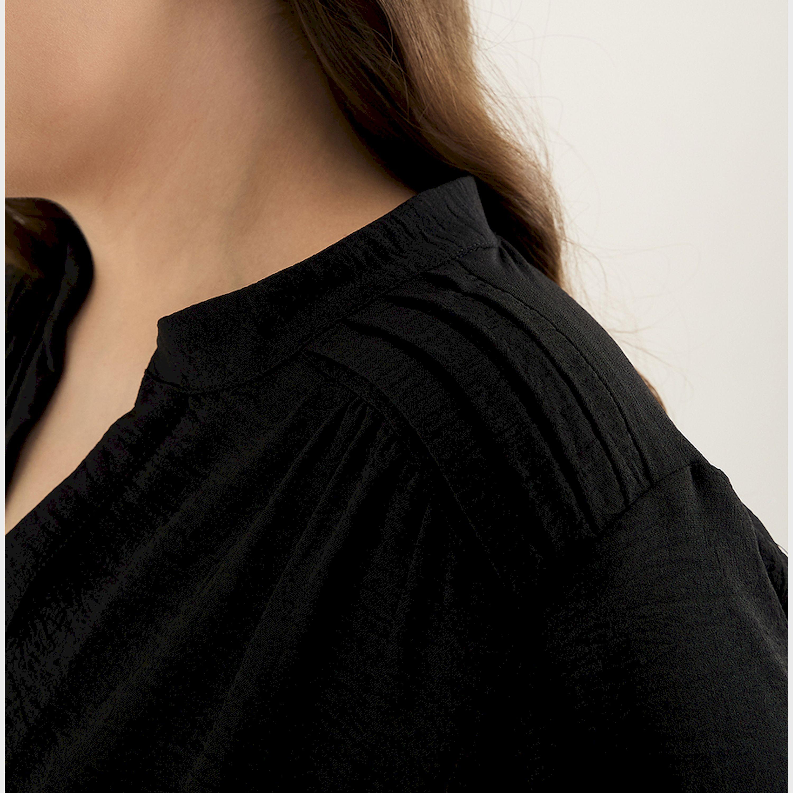 فيميلا × ستايلي - فستان مقاس كبير بطول الركبة وفتحة رقبة على شكل V-women-clothing-dresses-image-5