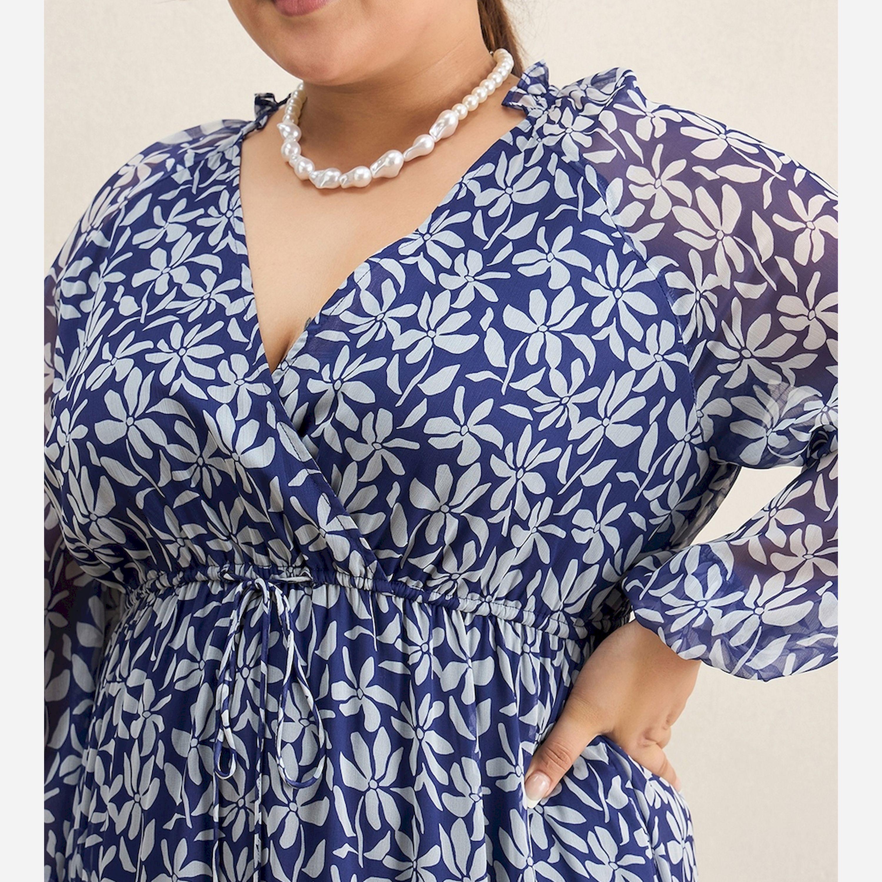Femmella X Styli Plus Size Floral Print Tiered Maxi Dress-women-clothing-dresses-image-4