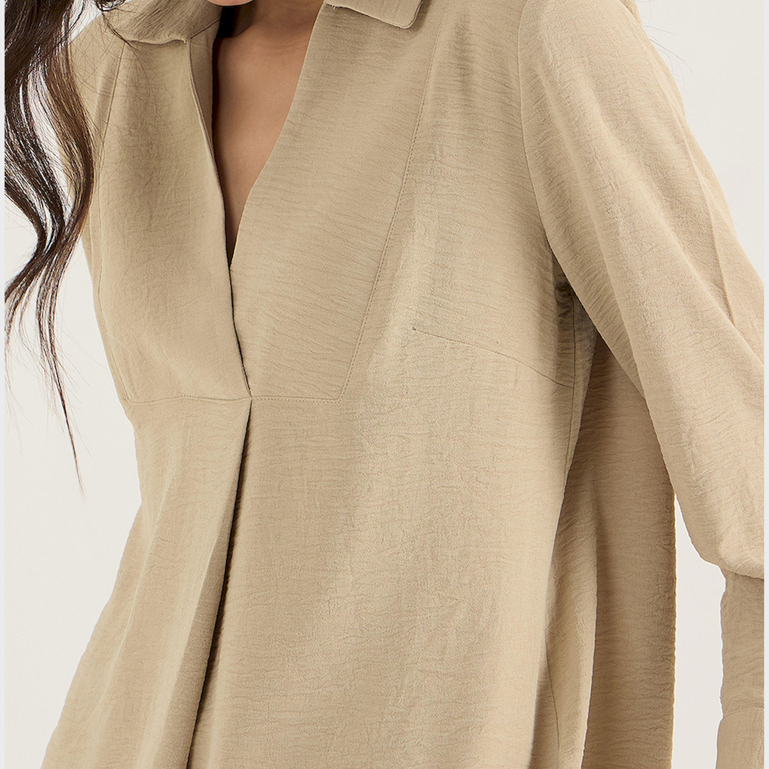 Femmella X Styli Beige Yoke Detail Co-Ord Set-women-clothing-coordsets-image-5