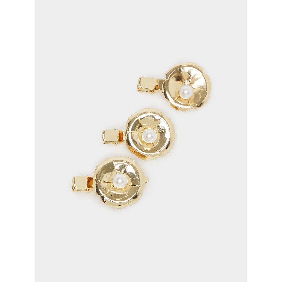 مجموعة من 3 مشابك شعر منمقة بالؤلؤ-women-hairaccessories-clips-image-1