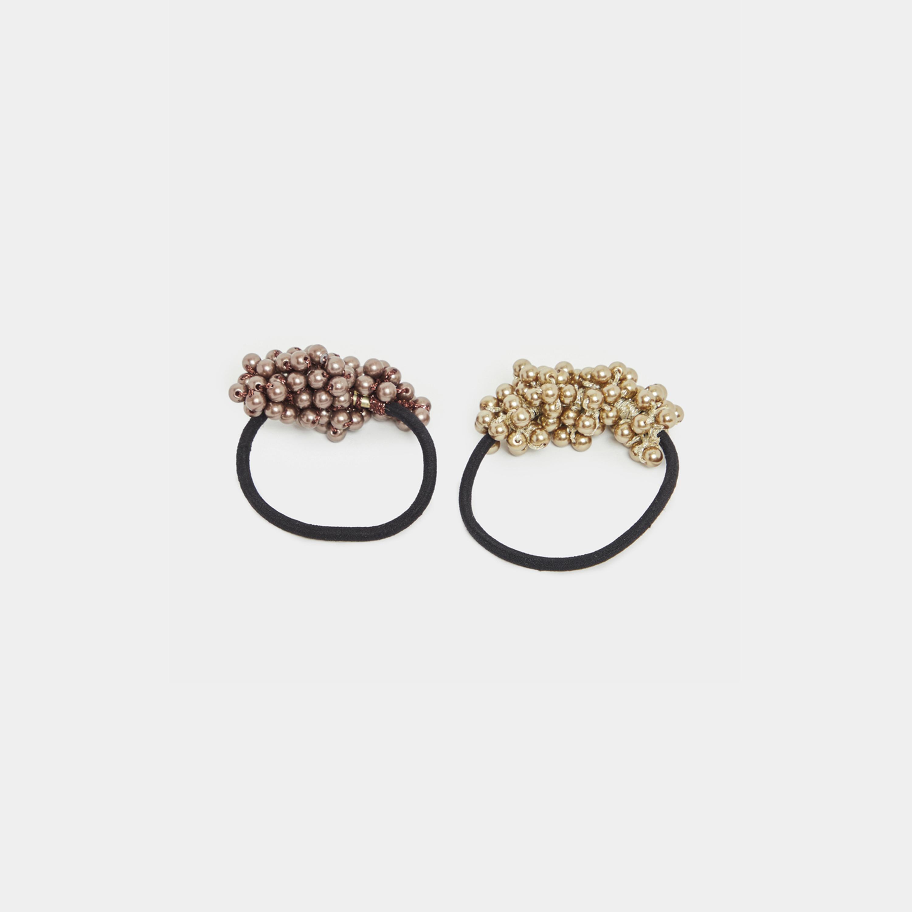 Styli Set of 2 - Beaded Hair Ties-women-hairaccessories-bands-image-3