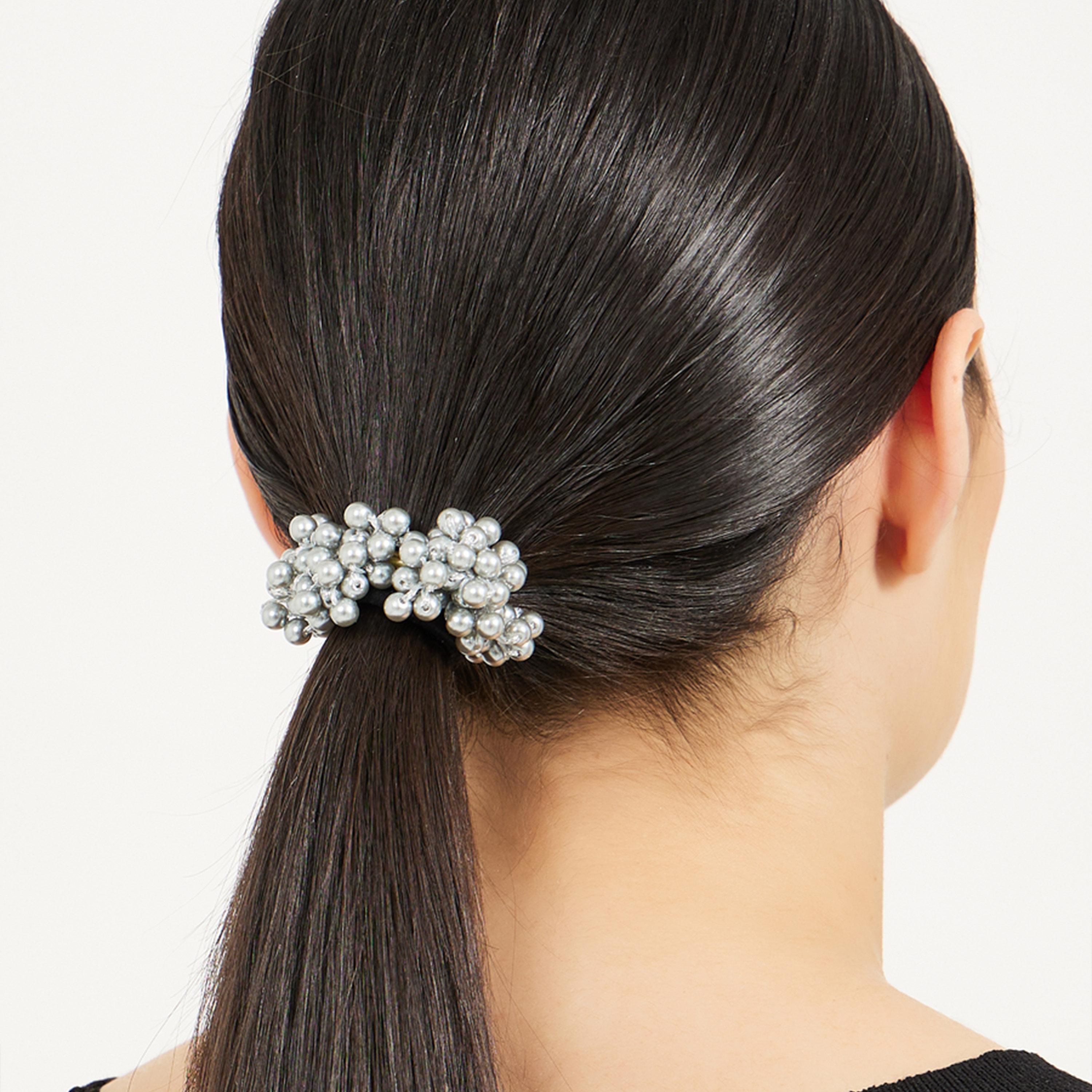 ستايلي - مجموعة قطعتين - ربطات الشعر المصنوعة من الخرز-women-hairaccessories-bands-image-2