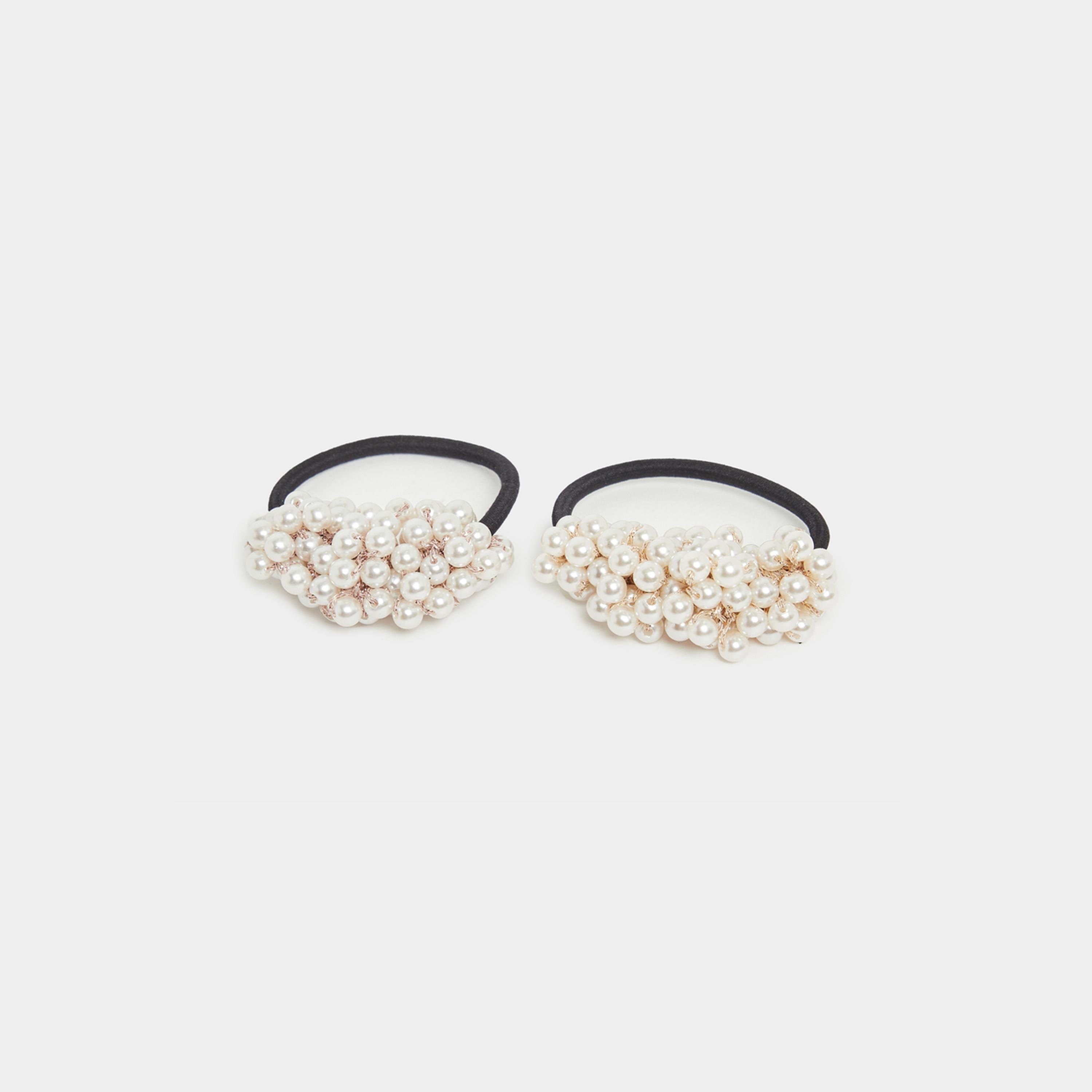 Styli Set of 2 - Beaded Hair Ties-women-hairaccessories-bands-image-1