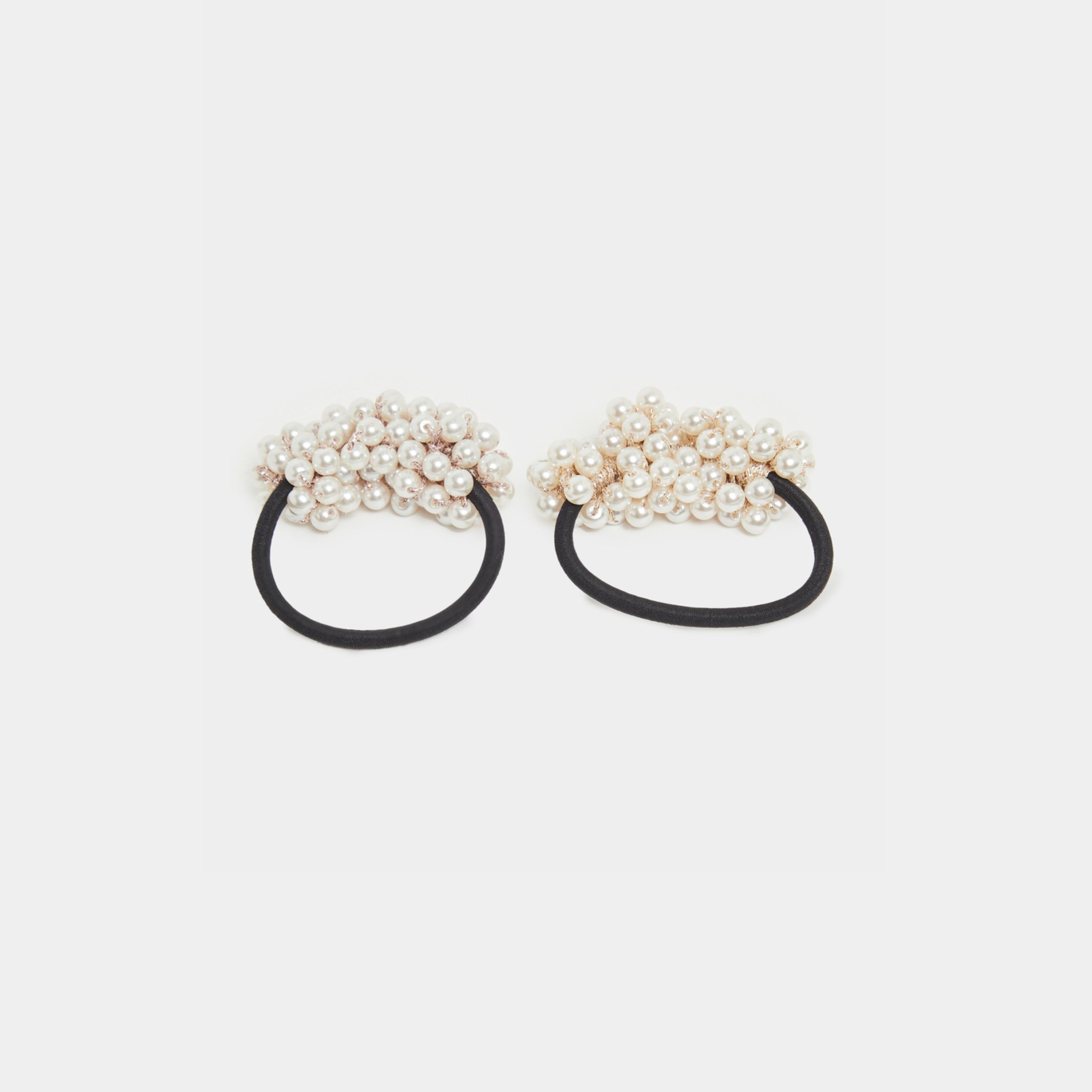 ستايلي - مجموعة قطعتين - ربطات الشعر المصنوعة من الخرز-women-hairaccessories-bands-image-3