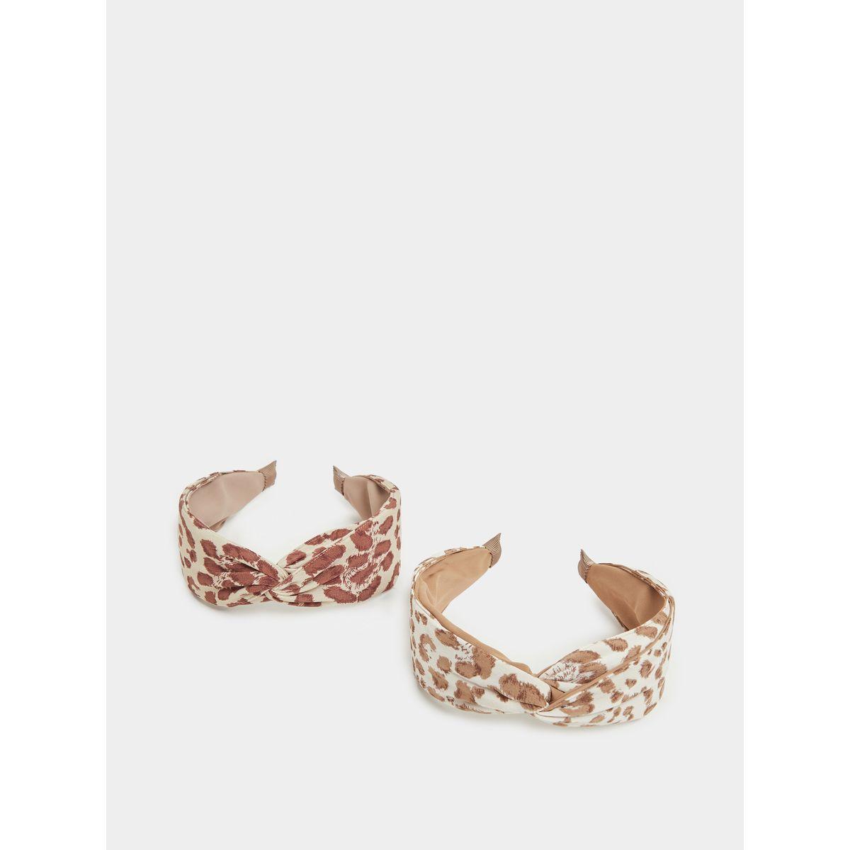 مجموعة من 2 طوق رأس بطبعة حيوان-women-hairaccessories-bands-image-1