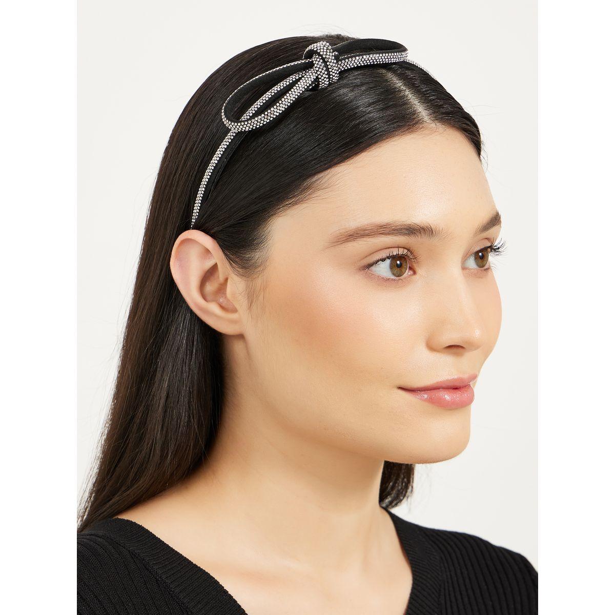 طوق رأس منمق بحلية على شكل فيونكة-women-hairaccessories-bands-image-2