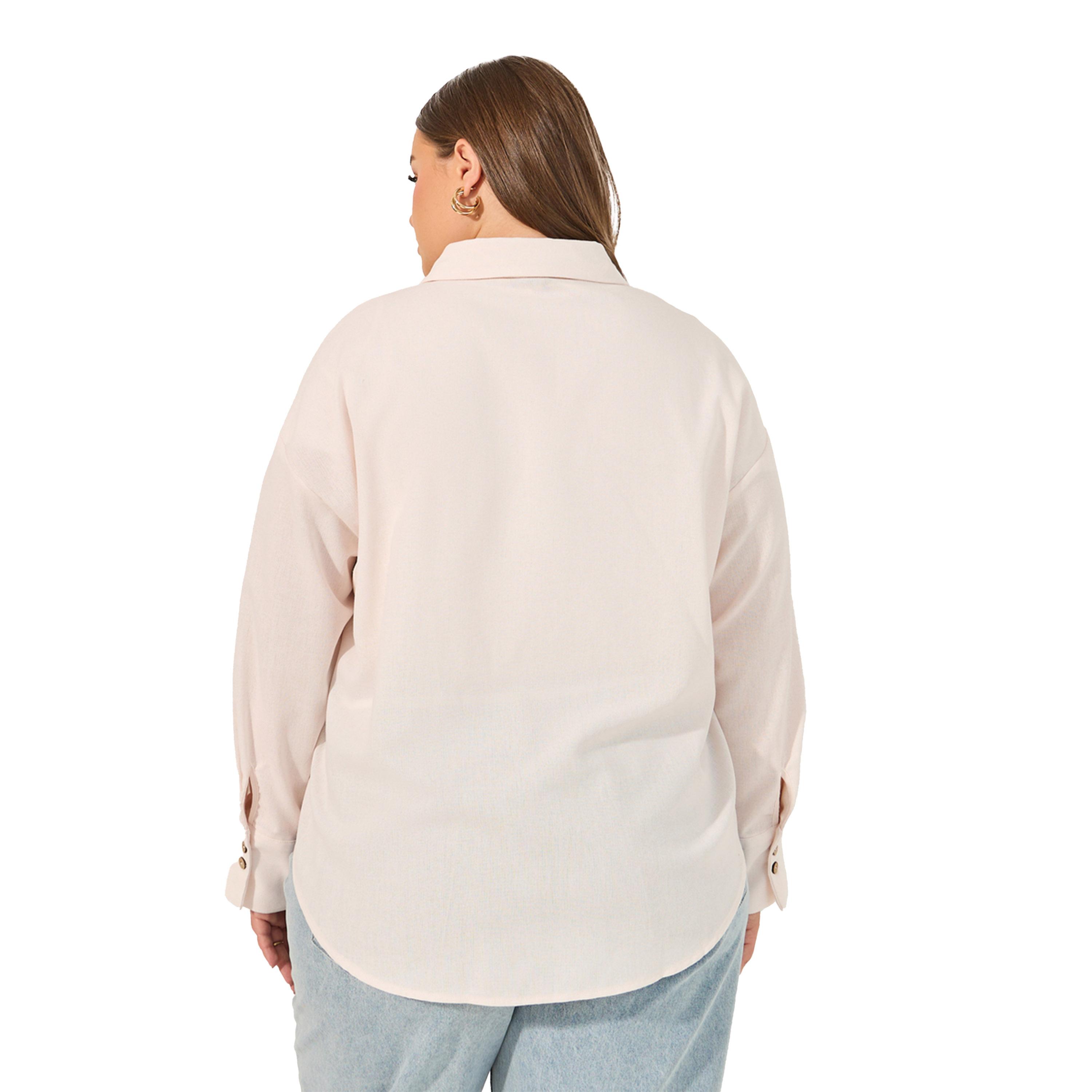Styli Solid Button Down Oversized Longline Shirt-women-clothing-shirtsandblouses-shirts-image-4