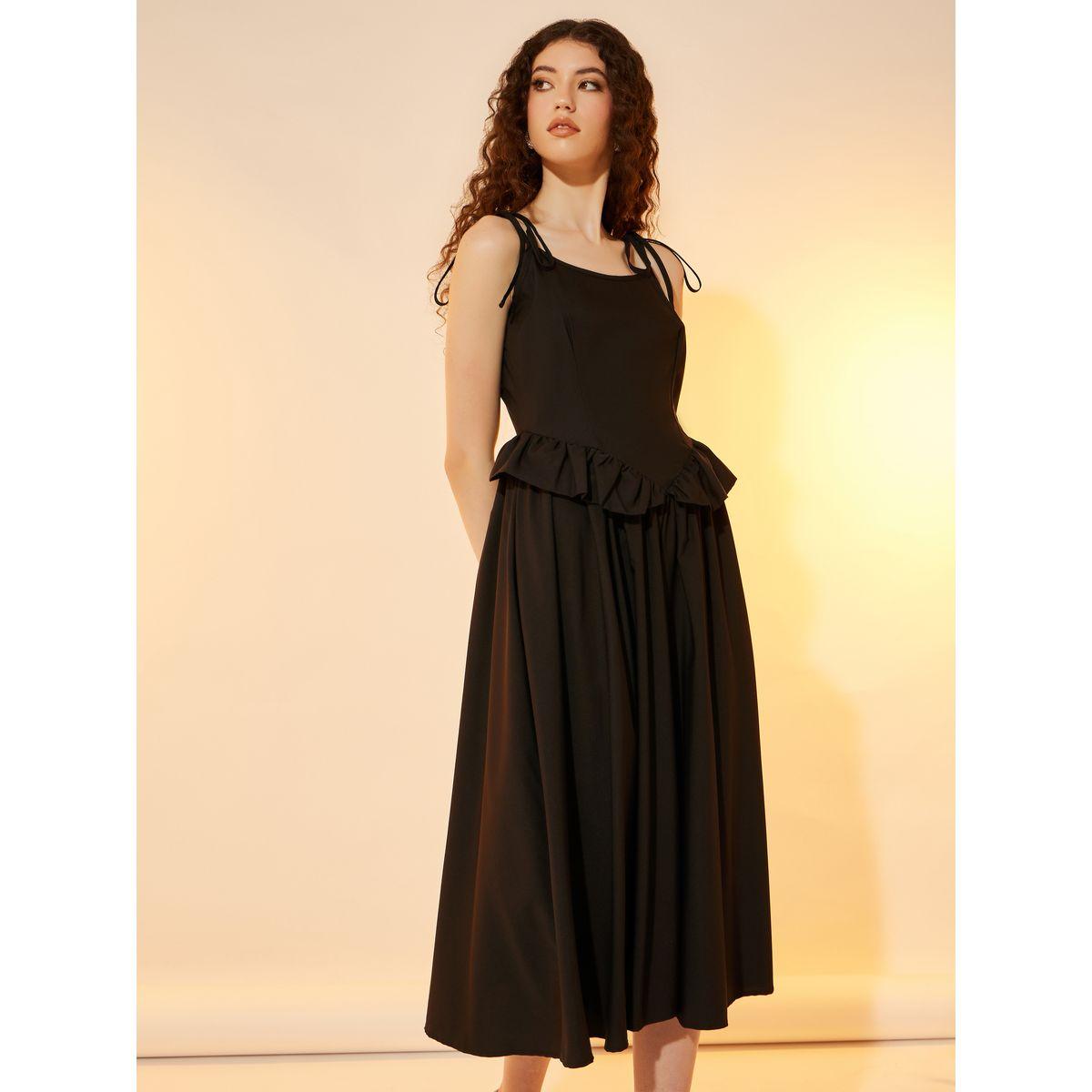 Take Two Ruffle Detail Strappy A-Line Midi Dress-women-clothing-dresses-image-3