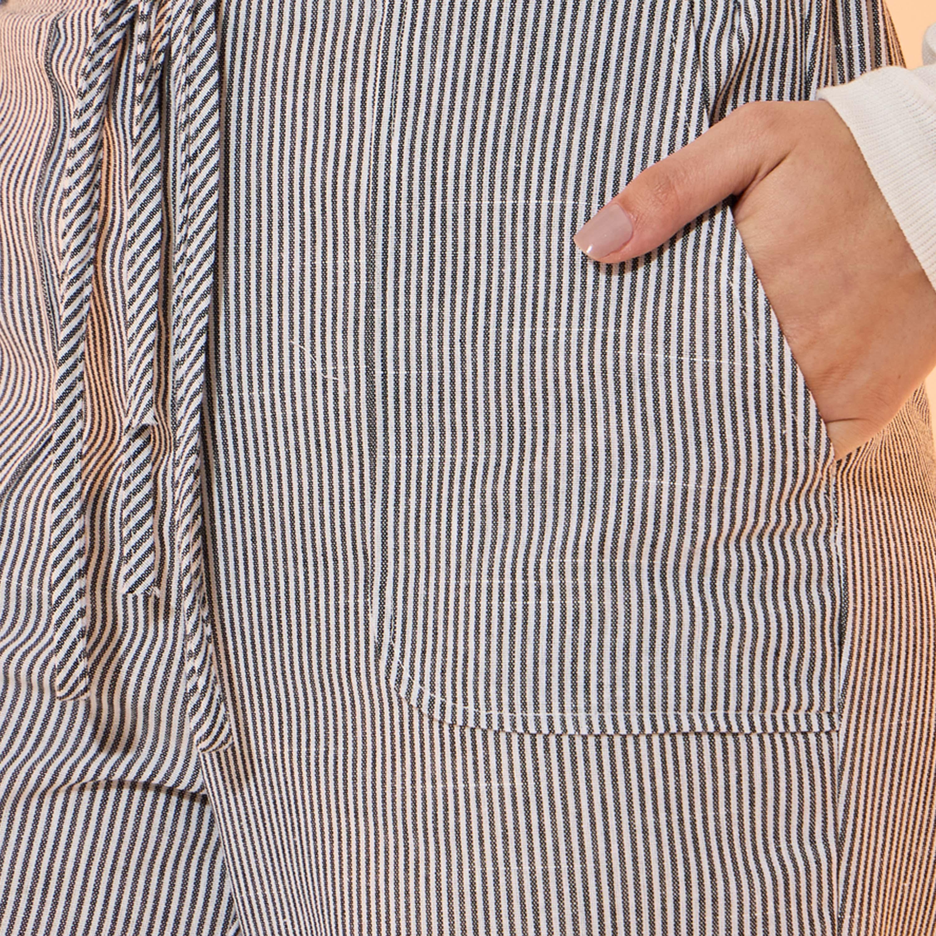 Take Two Striped Pocket Detail Wide Leg Pants with Drawstring-women-clothing-bottoms-trousers-image-3