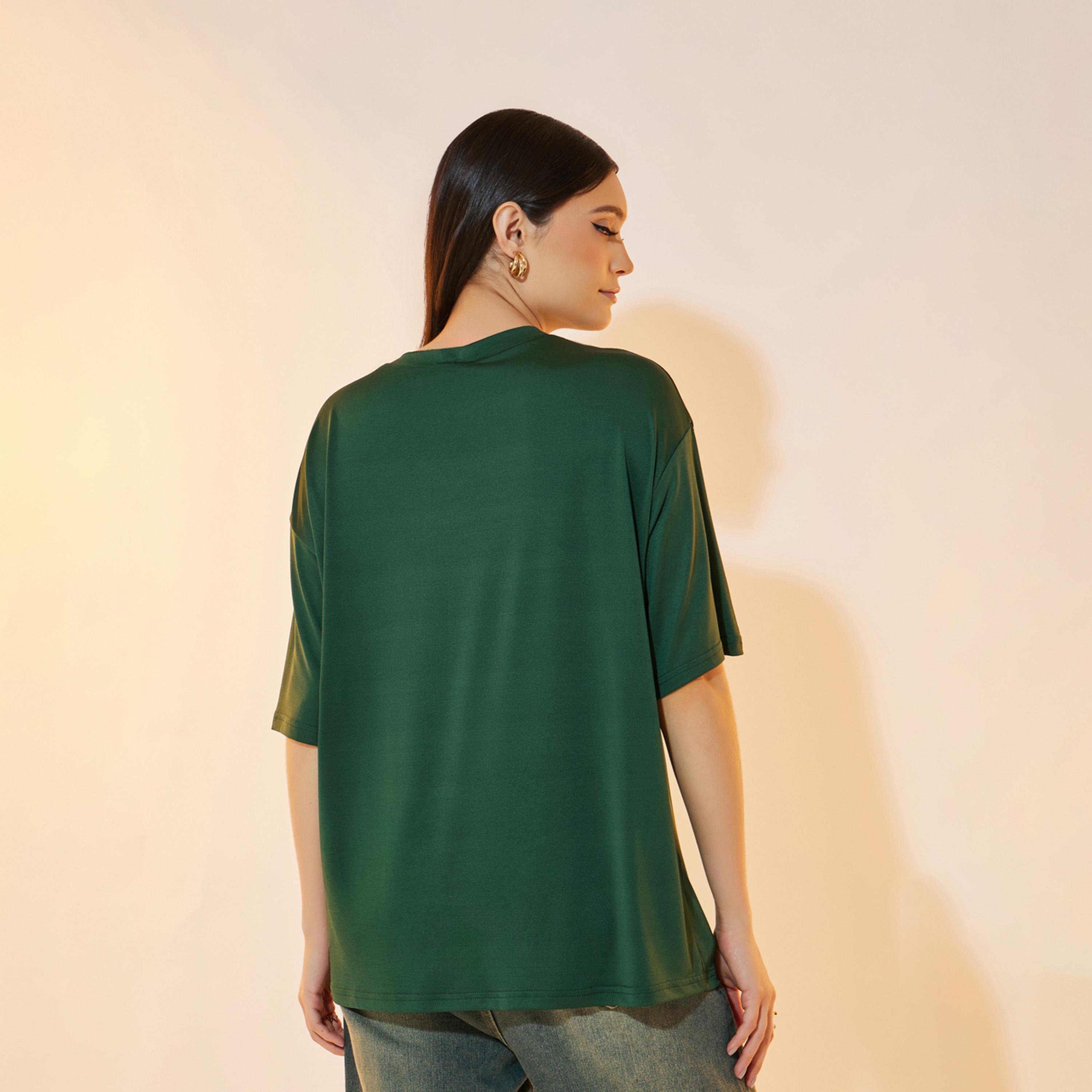 Take Two Graphic Print V-Neck Short Sleeve T-Shirt-women-clothing-tshirts-image-5