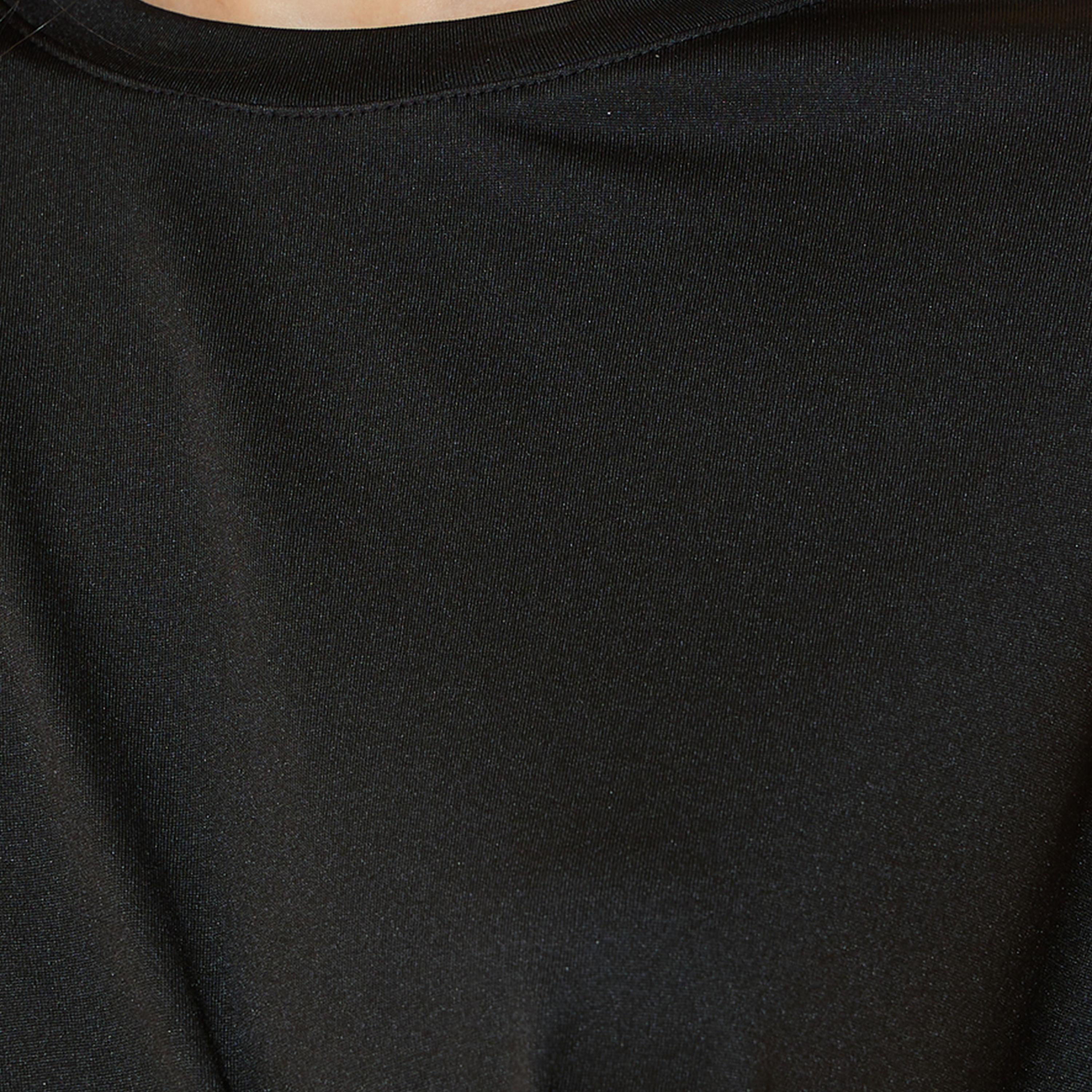 تيشيرت سادة بياقة دائرية وأربطة-women-clothing-tshirts-image-2