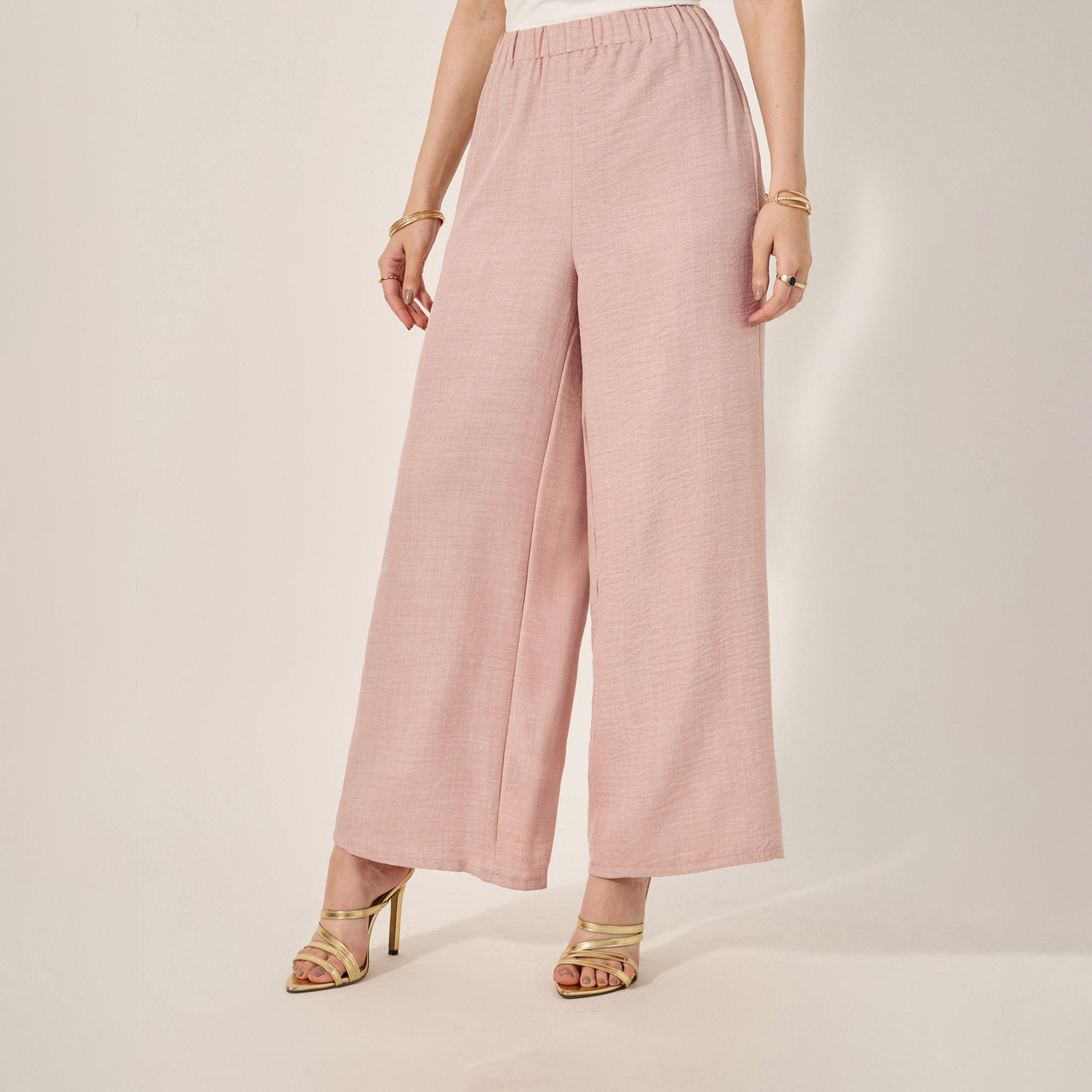 Styli Collar Style Regular Fit Abaya With Wide Leg Pants Modest Set-women-arabicclothing-sets-image-6
