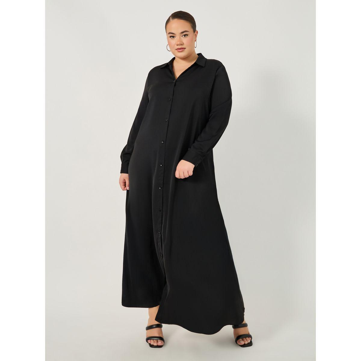 فستان طويل بمقاس كبير بنمط قميص-women-clothing-dresses-image-2