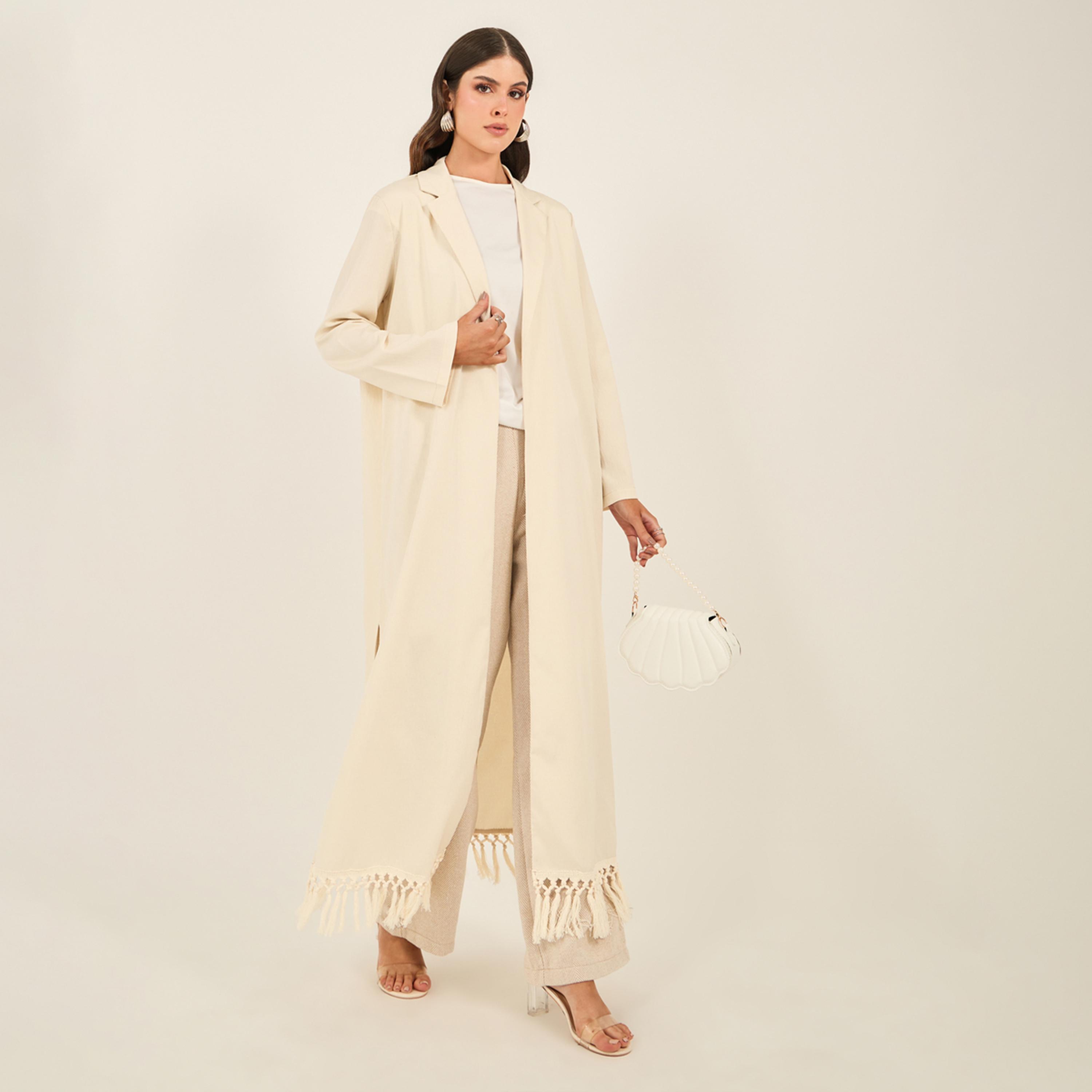 كيمونو بقصة عادية مع تفاصيل شراشيب-women-arabicclothing-abayas-image-1