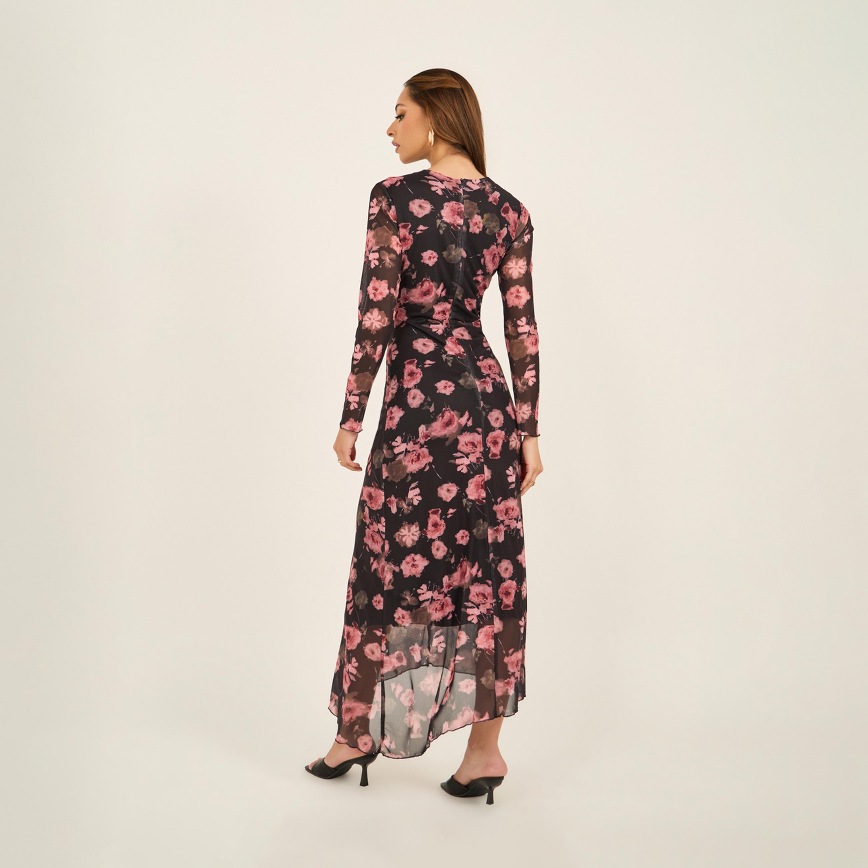 فيشود ستايلي - فستان ماكسي متعدد الطبقات بطبعة زهور-women-clothing-dresses-image-6