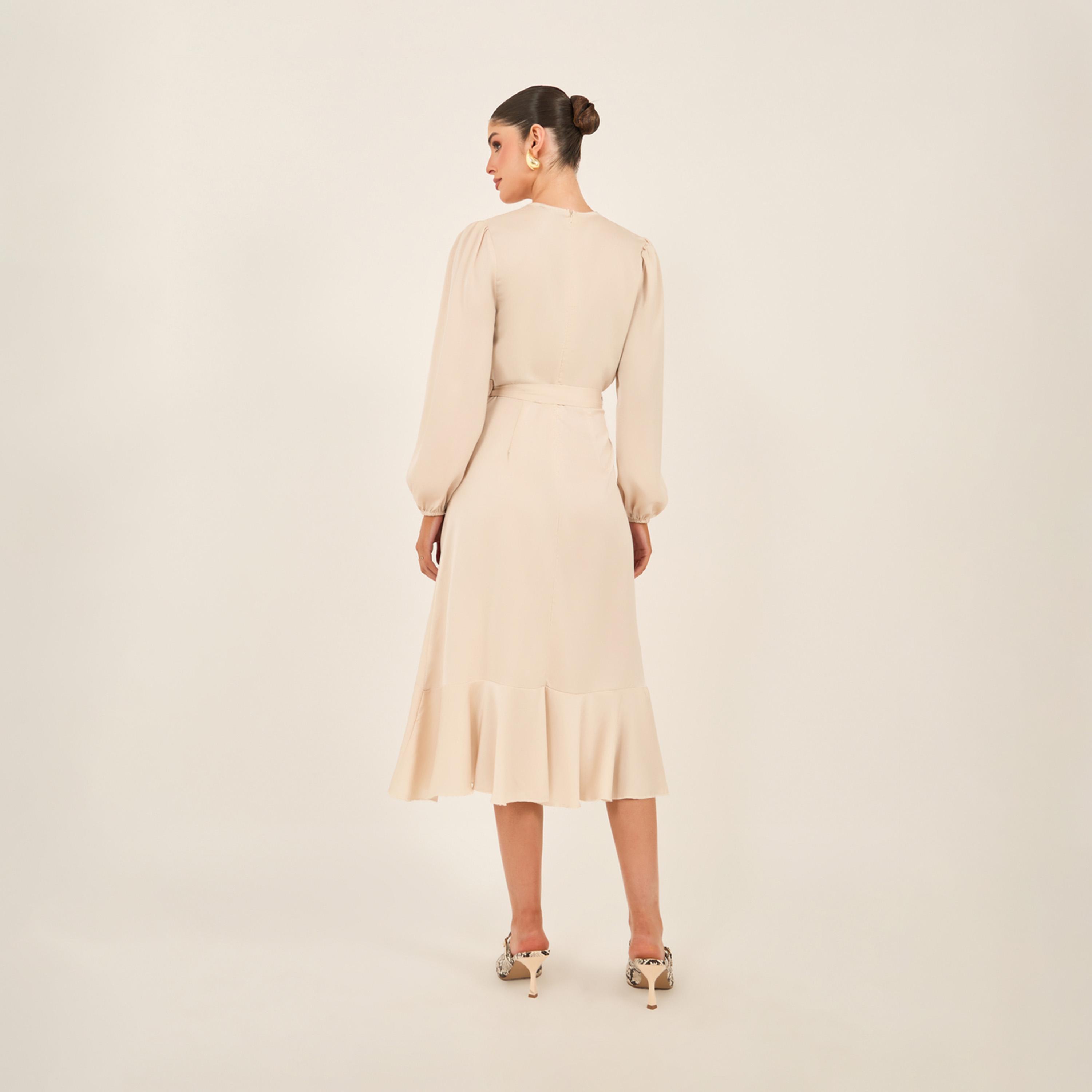 Styli Plain Long Sleeves Wrap Midi Dress-women-clothing-dresses-image-5