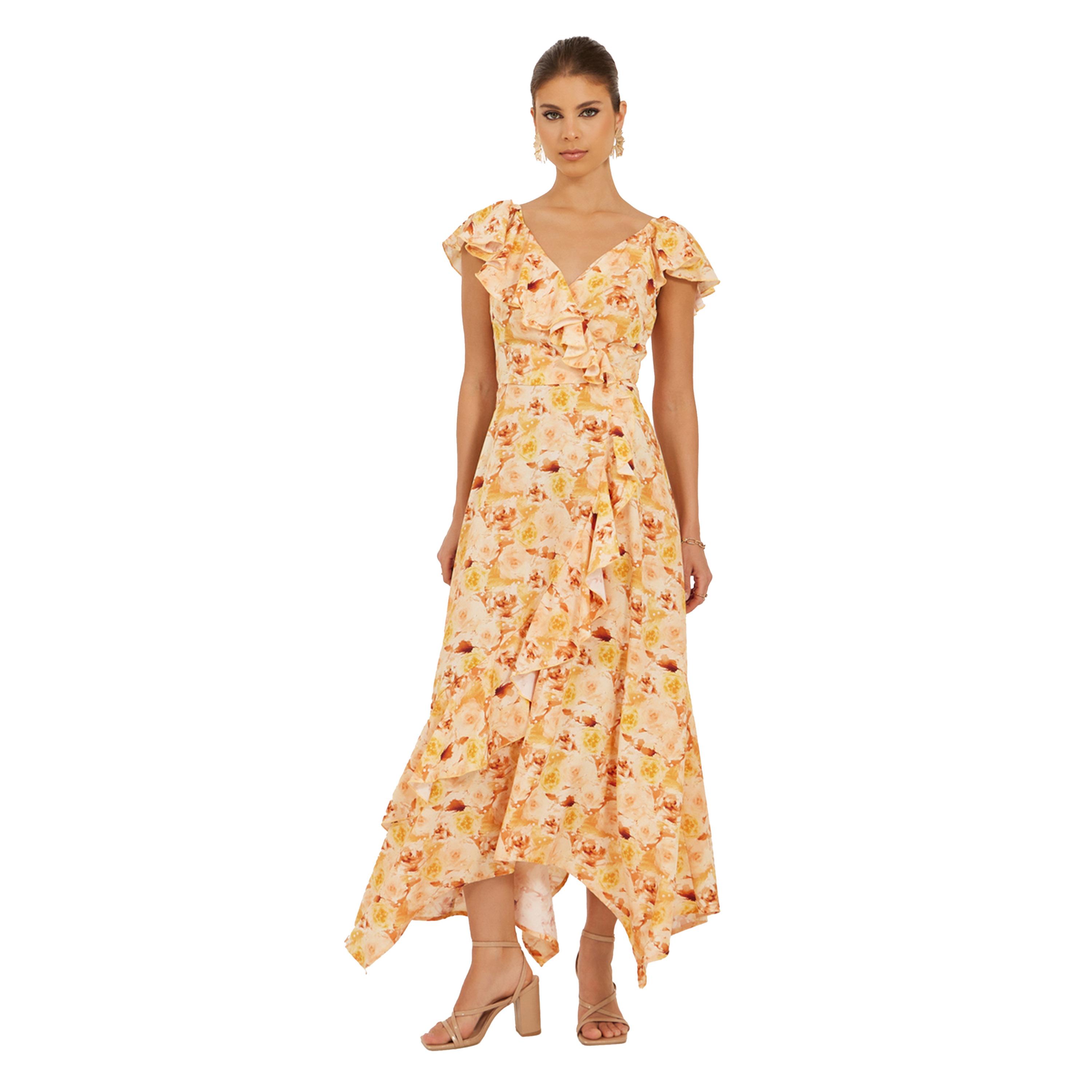 Styli All-Over Floral Print Ruffle Detail Wrap Maxi Dress-women-clothing-dresses-image-1