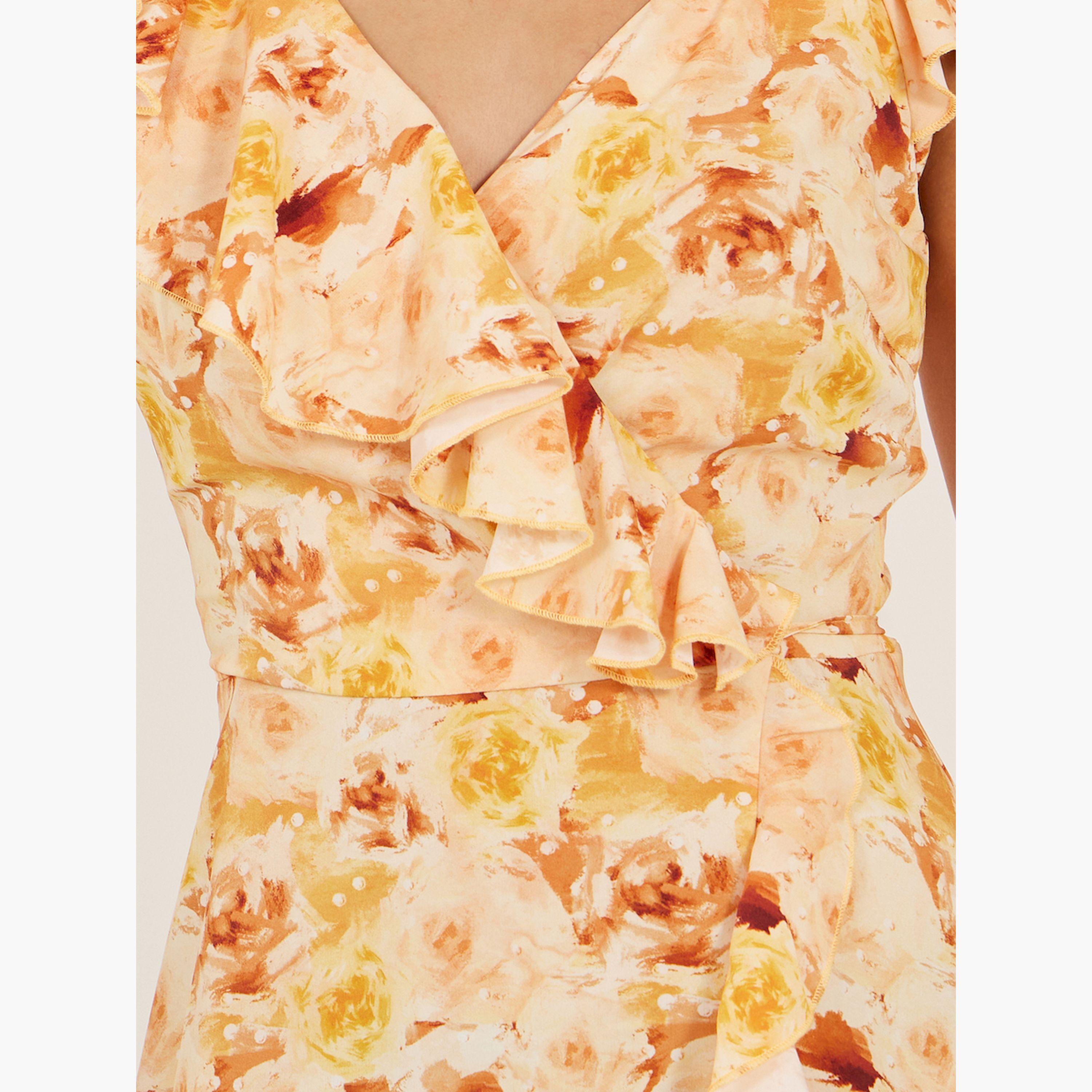 Styli All-Over Floral Print Ruffle Detail Wrap Maxi Dress-women-clothing-dresses-image-4