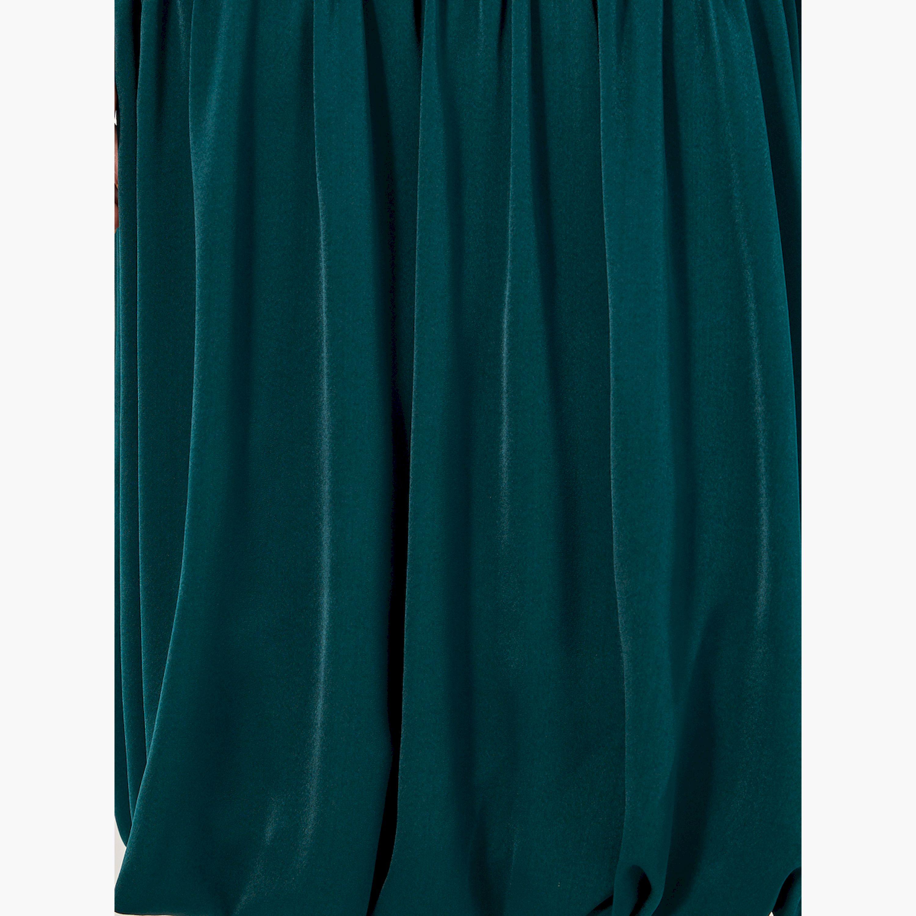 ستايلي - فستان ميدي بدون أكمام برقبة مربعة وخصر منخفض وقصة A-women-clothing-dresses-image-4
