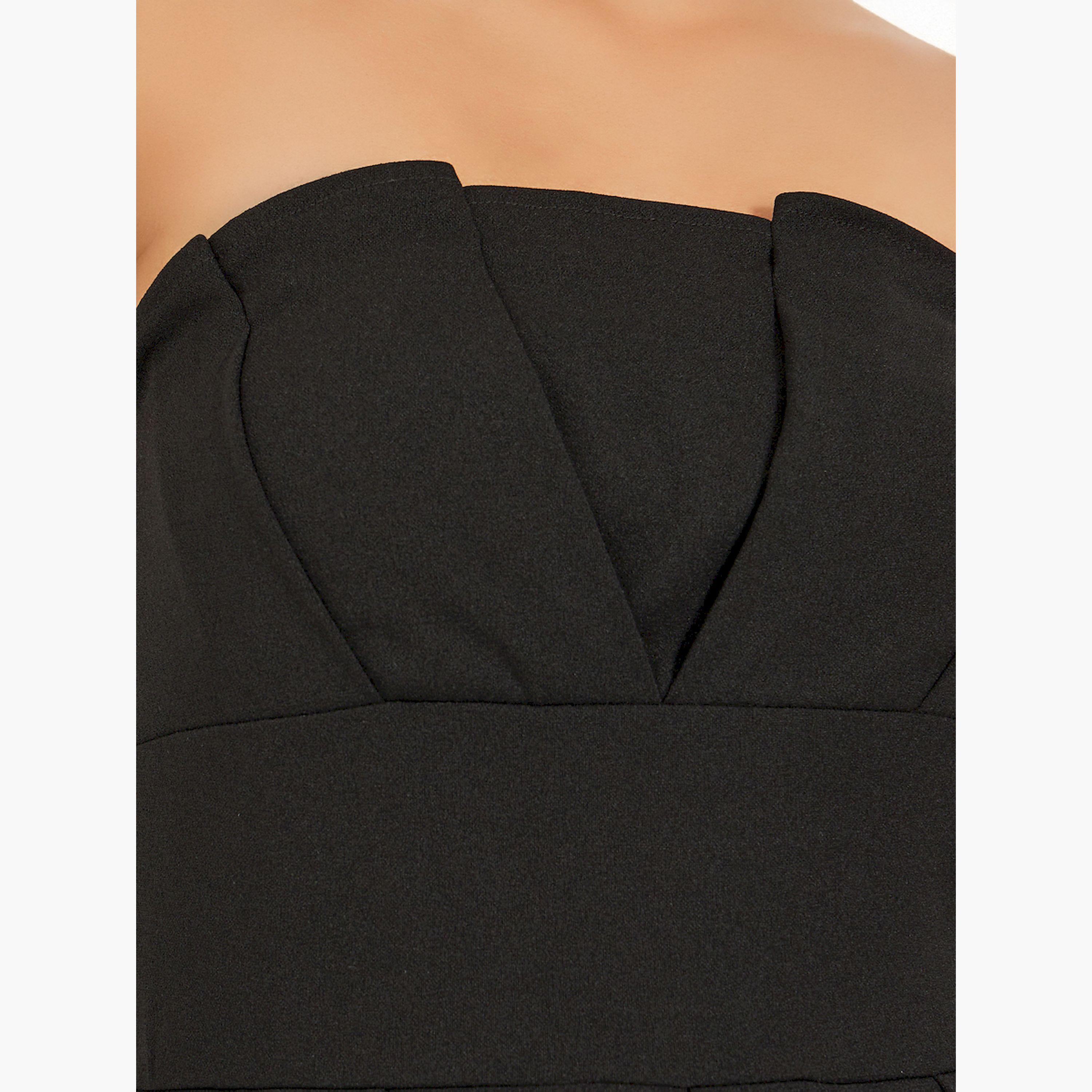 ستايلي - جمبسوت واسع الساقين بياقة دائرية-women-clothing-jumpsuits-image-4